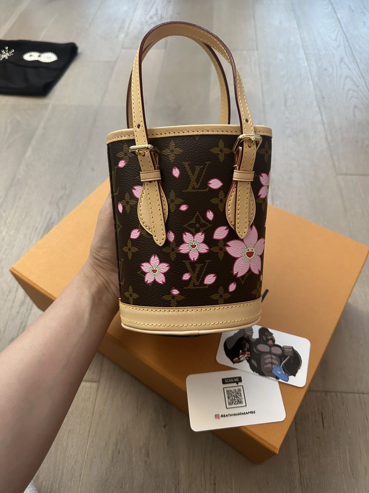 Louis Vuitton × Takashi Murakami Louis Vuitton x Takashi Murakami Nano Bucket Sakura Brown Size ONE SIZE - 4 Thumbnail