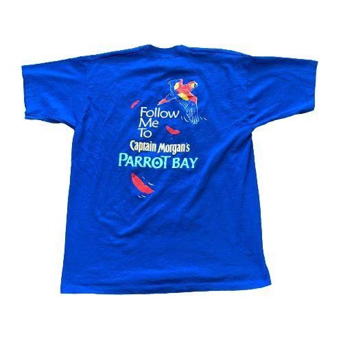 Fruit Of The Loom Vintage Captain Morgan's Parrot Bay Blue T-Shirt - Size XL Size US XL / EU 56 / 4 - 3 Thumbnail