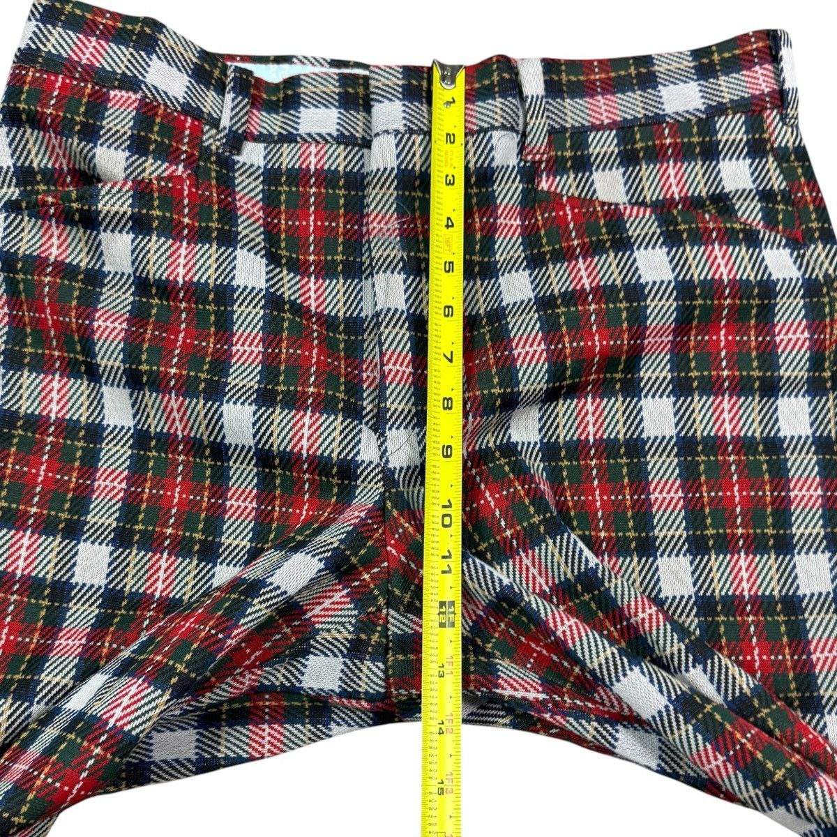 Sears Vintage 70s Sears Pleated Plaid Pants Men's 34x30 5/8 Size US 34 / EU 50 - 6 Thumbnail
