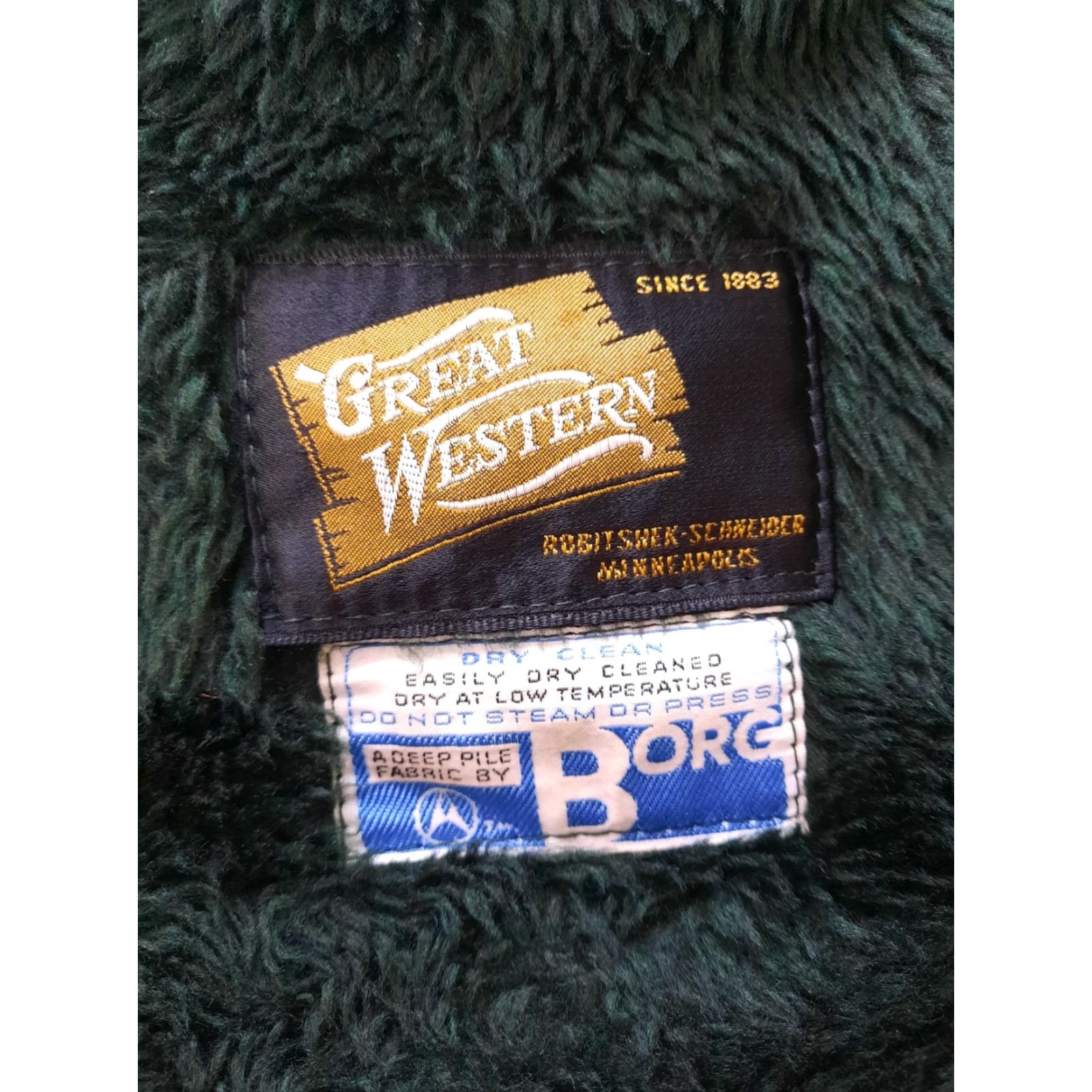 Greats VINTAGE Great Western Coat Wool Green 40 WoolLining Faux Fur Collar Men Size 40 Regular Coat Size US XXS / EU 40 - 5 Thumbnail