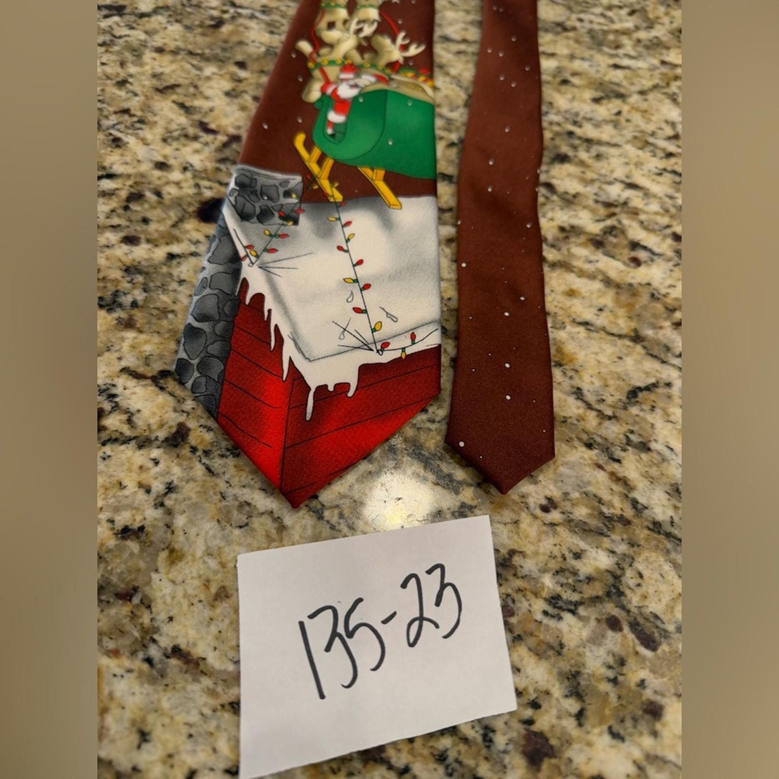 Other Tie Tales festive Christmas tie Santa & Reindeer Size ONE SIZE - 6 Thumbnail