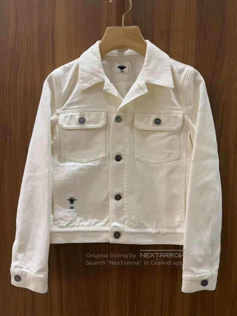 Dior Dior White denim jacket Size XS / US 0-2 / IT 36-38 - 2 Thumbnail