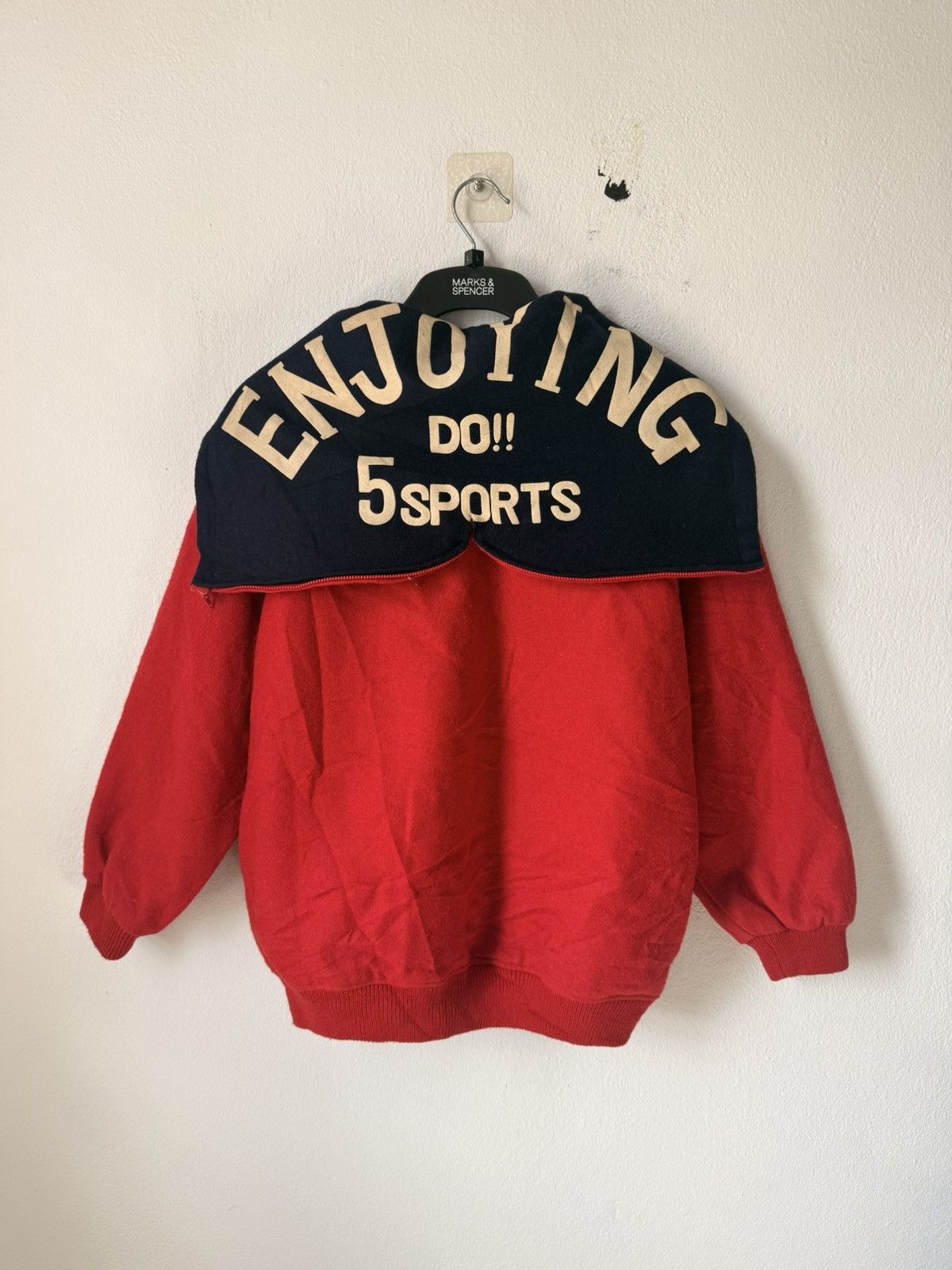 Japanese Brand JAPAN BRAND TENT HOUSE VARSITY JACKET WITH HOODIES ZIPPER Size US S / EU 44-46 / 1 - 5 Thumbnail