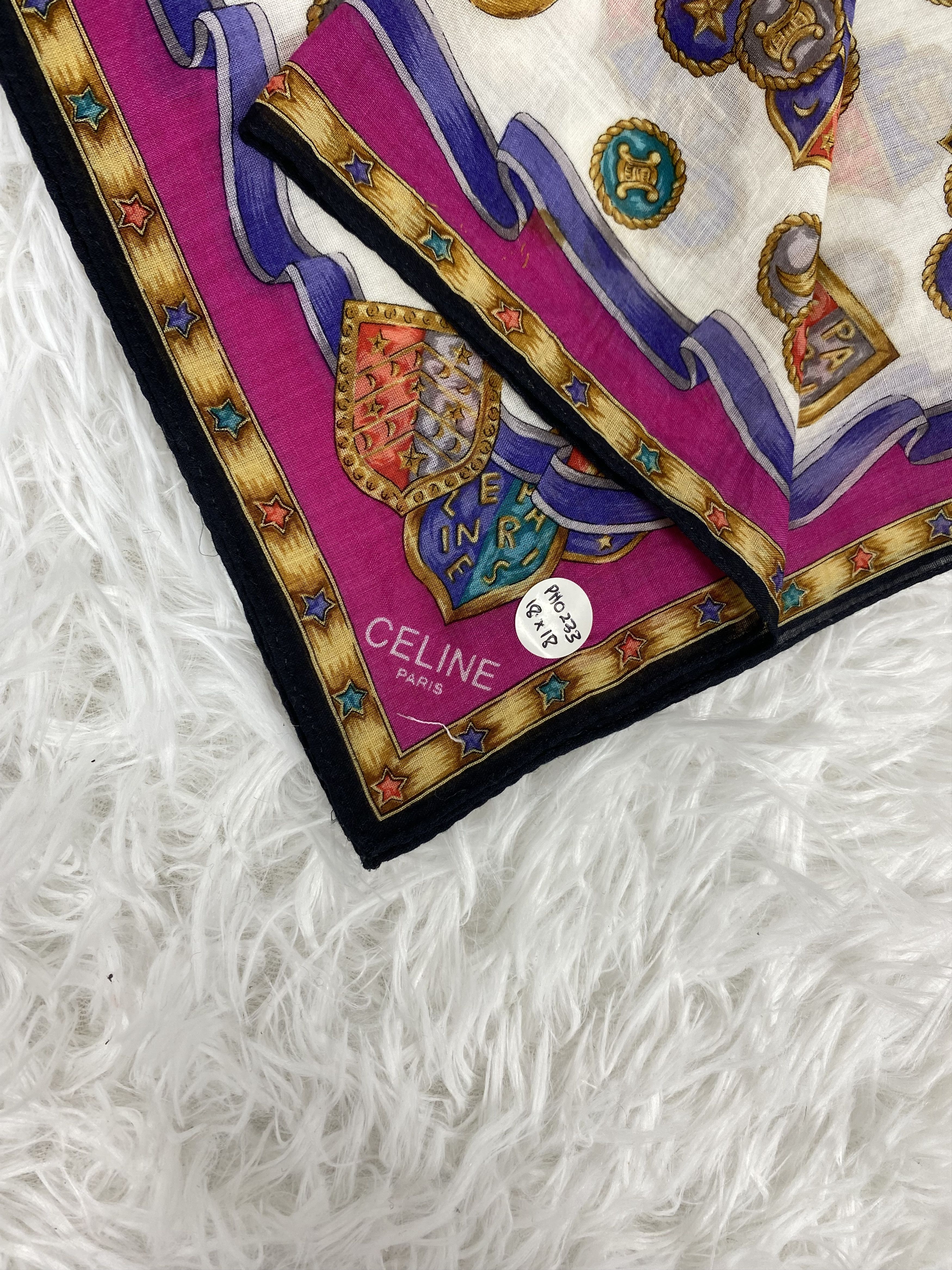 Celine × Vintage Vintage Celine Handkerchief Neckerchief PH0233 Size ONE SIZE - 2 Thumbnail
