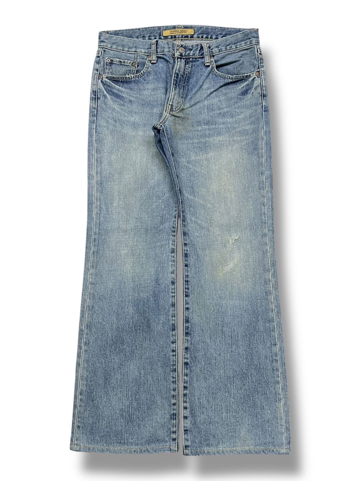 Uniqlo Bootcut Vintage Uniqlo B-002 Japan - Faded Wash Jeans Size US 32 / EU 48 - 2 Thumbnail