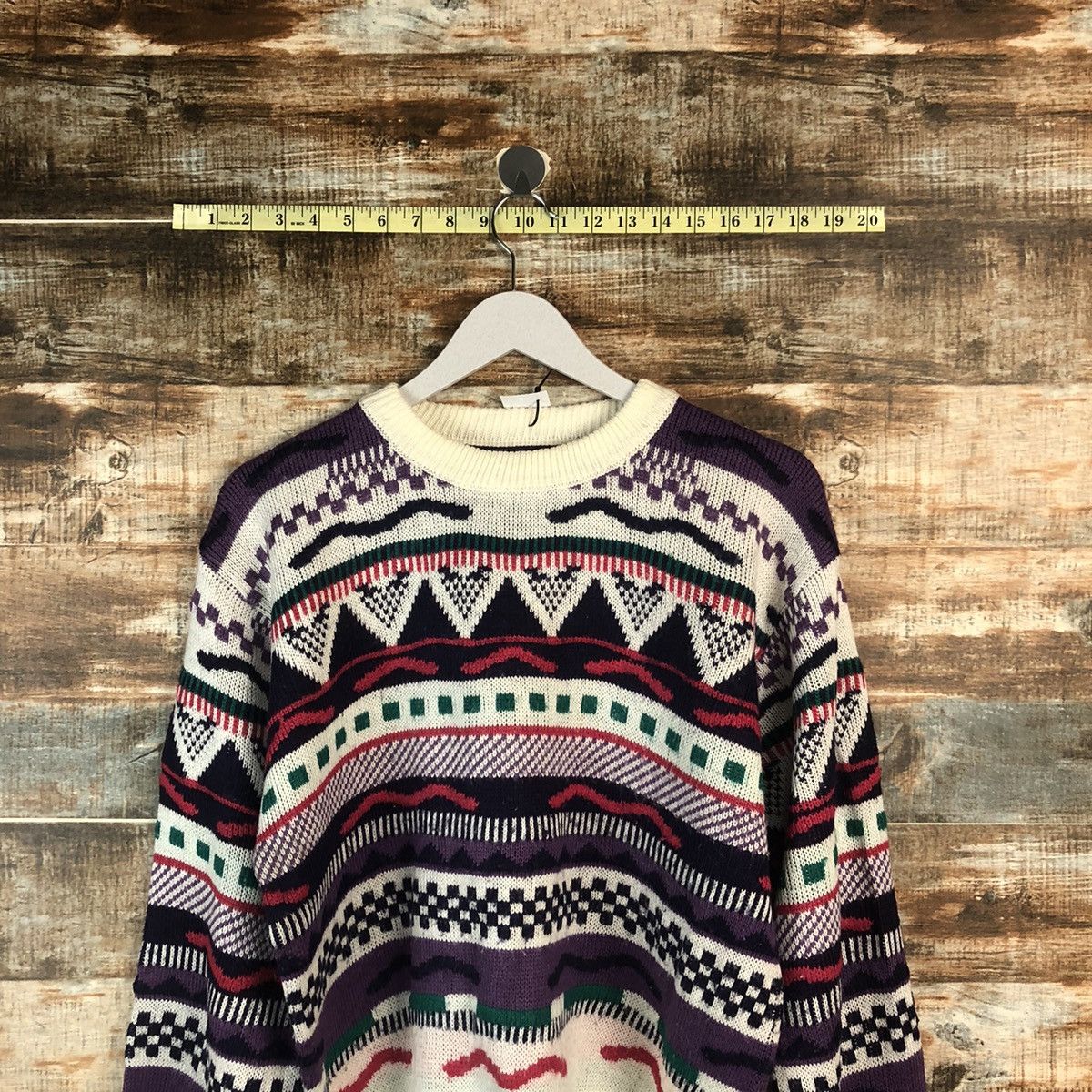 Homespun Knitwear Japan art design vintage Purple Knitwear #A2006 Size US S / EU 44-46 / 1 - 2 Thumbnail