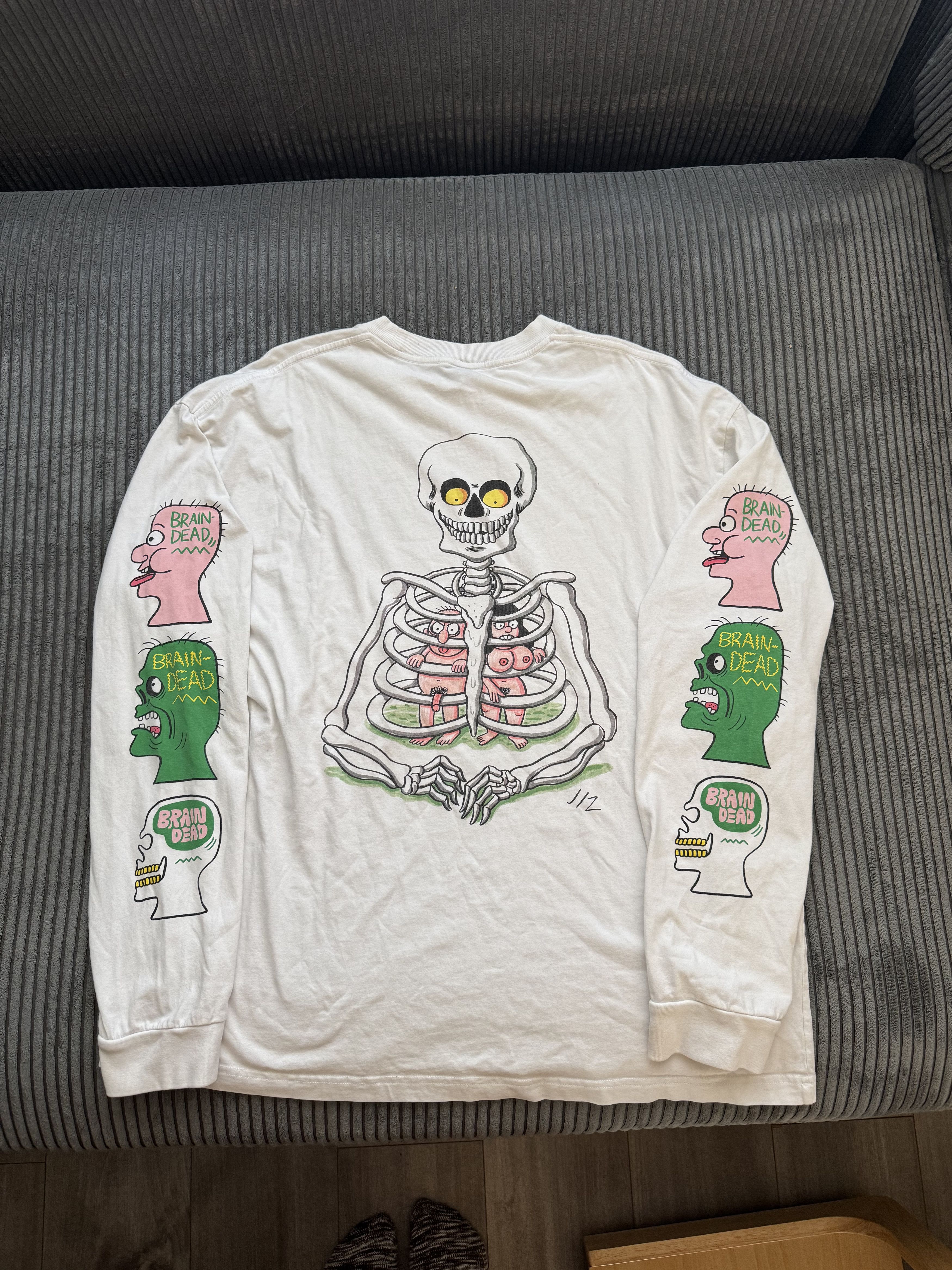 Brain Dead Brain Dead x JIZ Johnny Ryan “Skeletons” Collab Long-Sleeve Size US L / EU 52-54 / 3 - 1 Thumbnail