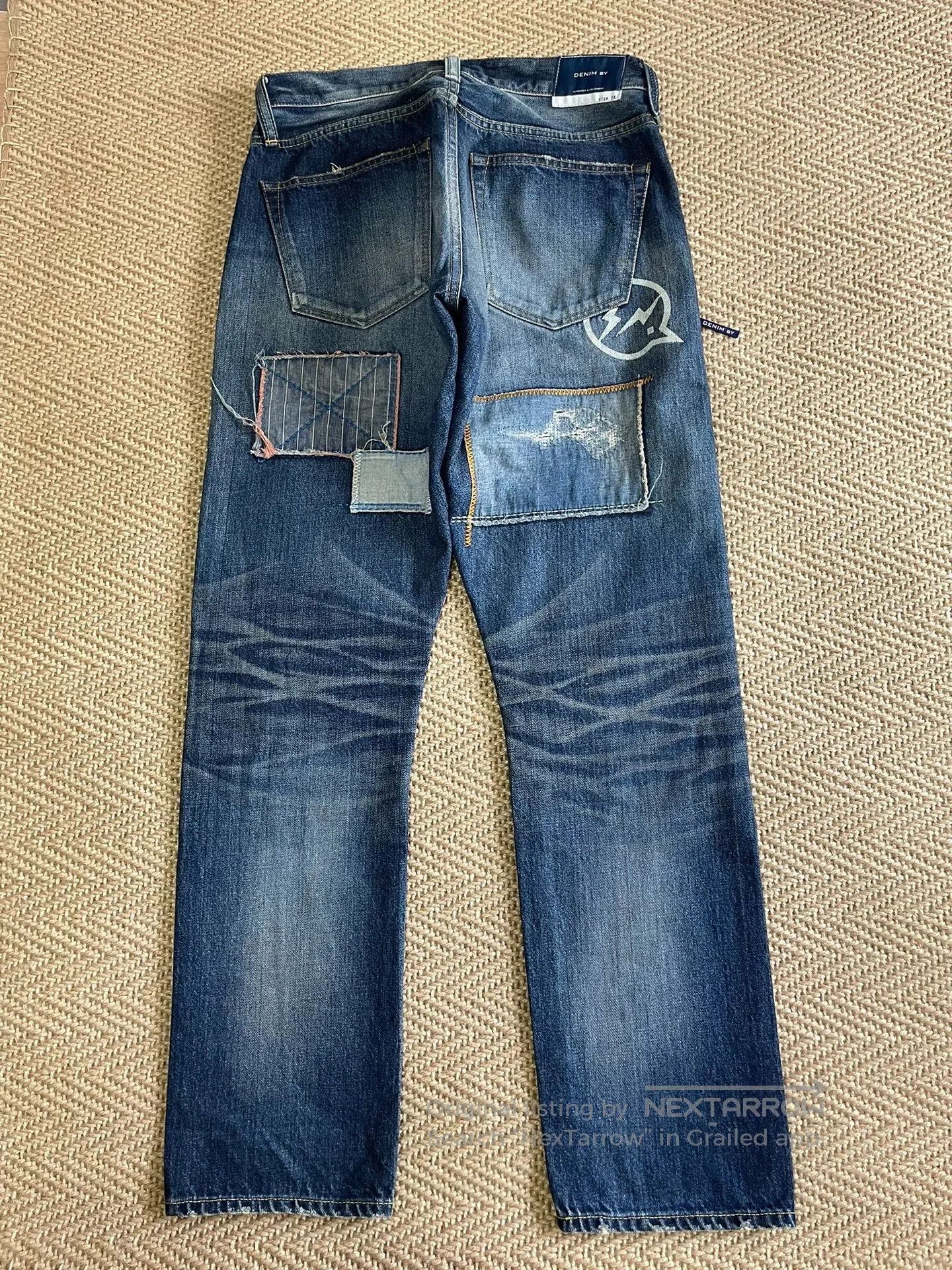 Vanquish denim by vanquish fragment distressed denim pants. Size US 28 / EU 44 - 2 Thumbnail