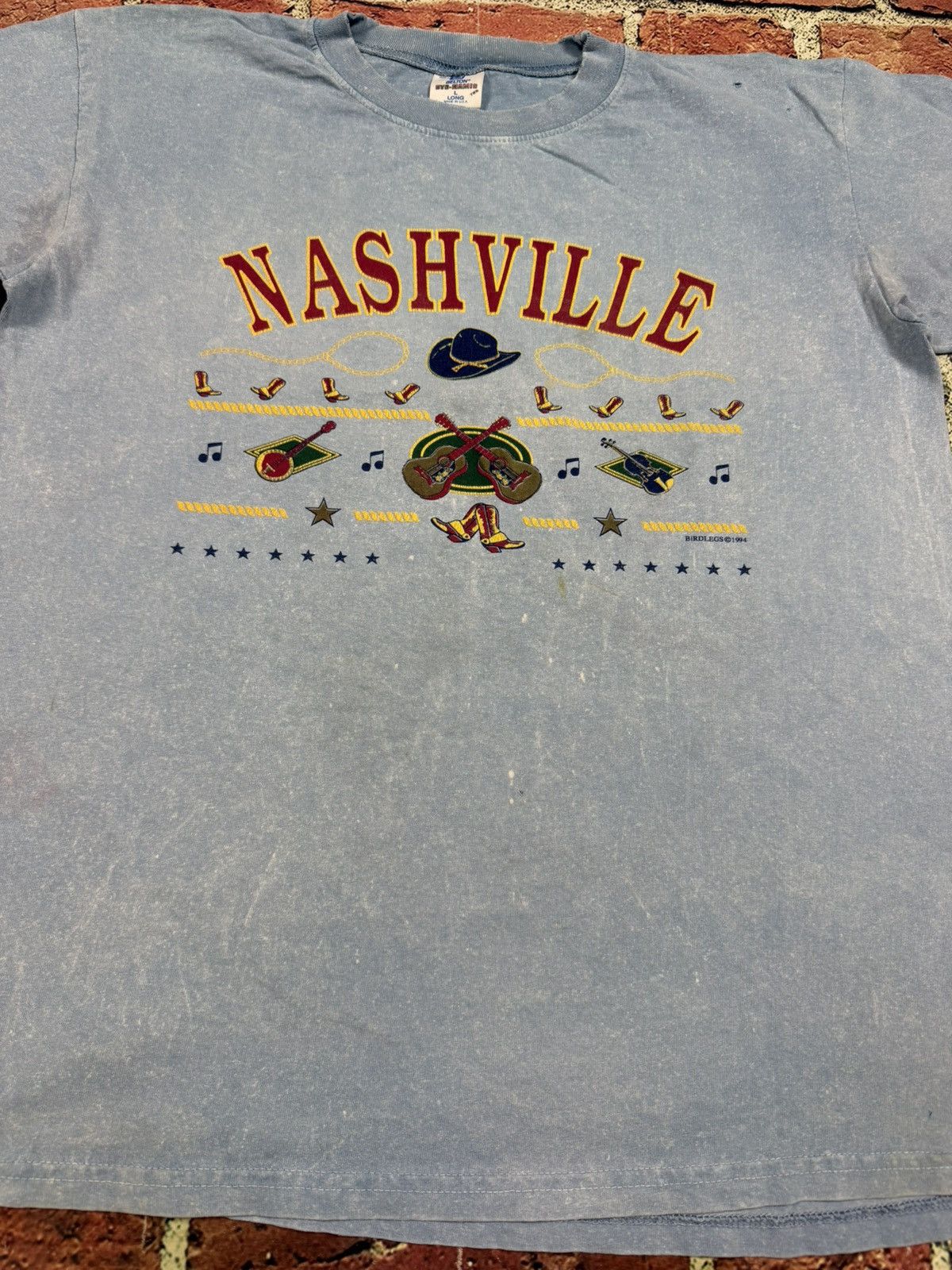 Other Vintage 90s Nashville Music City Tee Single Stitch Belton Size US L / EU 52-54 / 3 - 7 Thumbnail