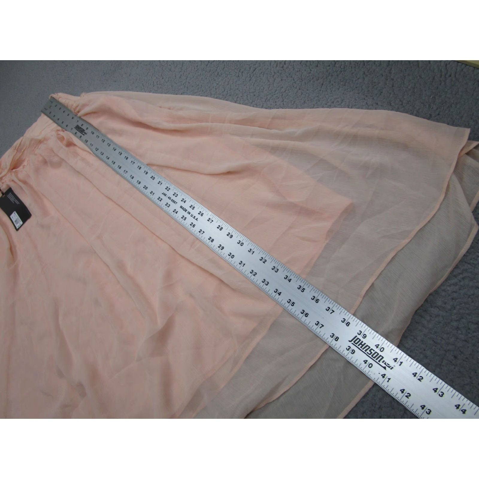Vintage Future Collective Skirt Womens 22 Pink Chiffon Maxi Layered Lined Plus Fairy Size 40" / US 18 - 5 Thumbnail
