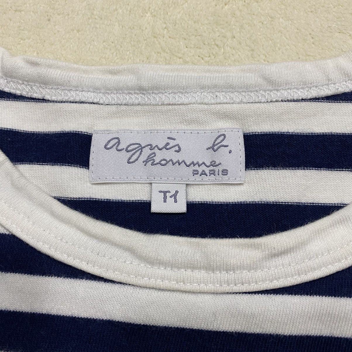 Designer × agnes b. AGNES. B Striped Long Sleeve T-shirt Size S / US 4 / IT 40 - 10 Thumbnail