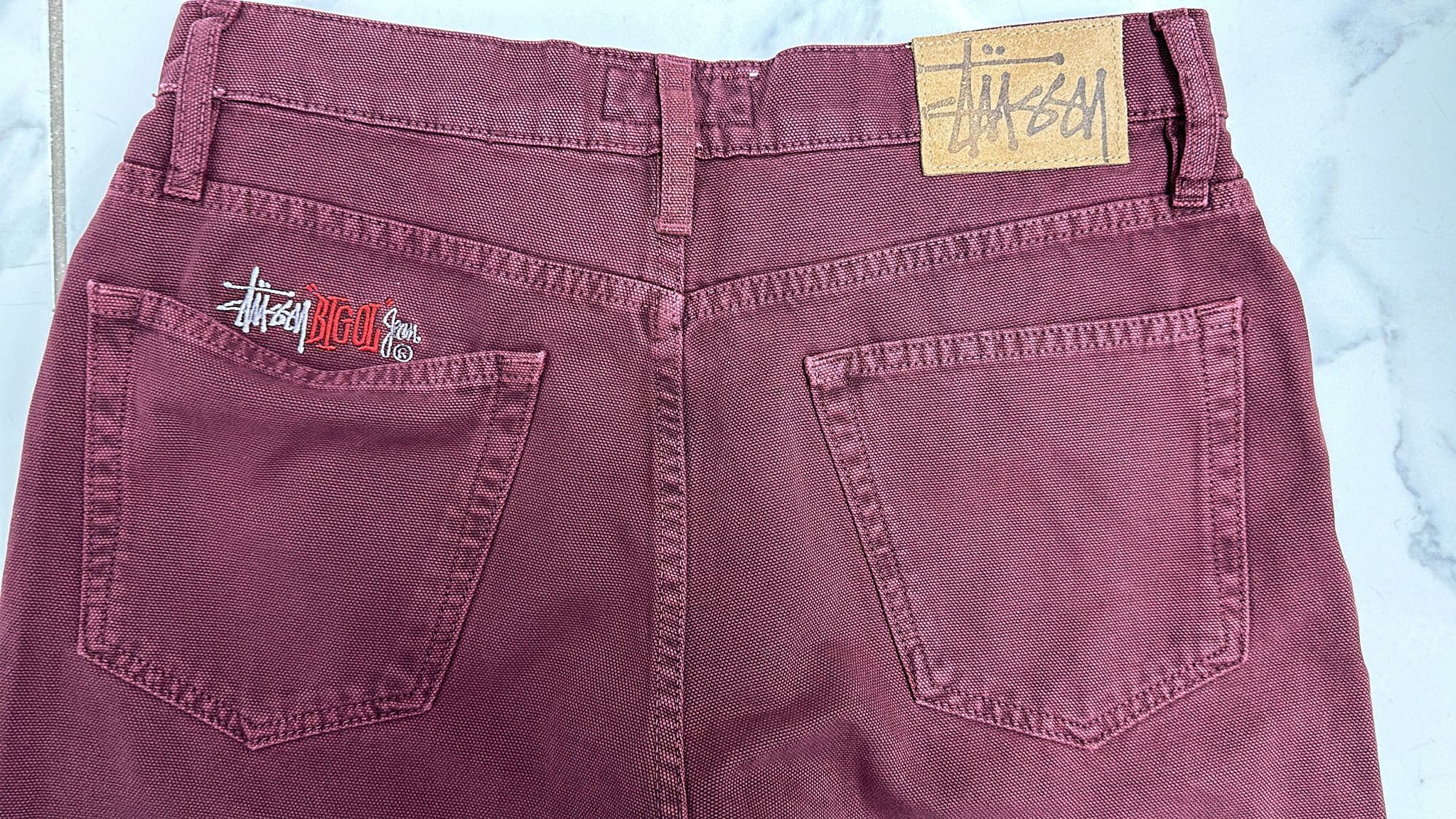 Stussy × Vintage Stussy Big Ol Jean Wine Size 30 Size US 30 / EU 46 - 4 Thumbnail
