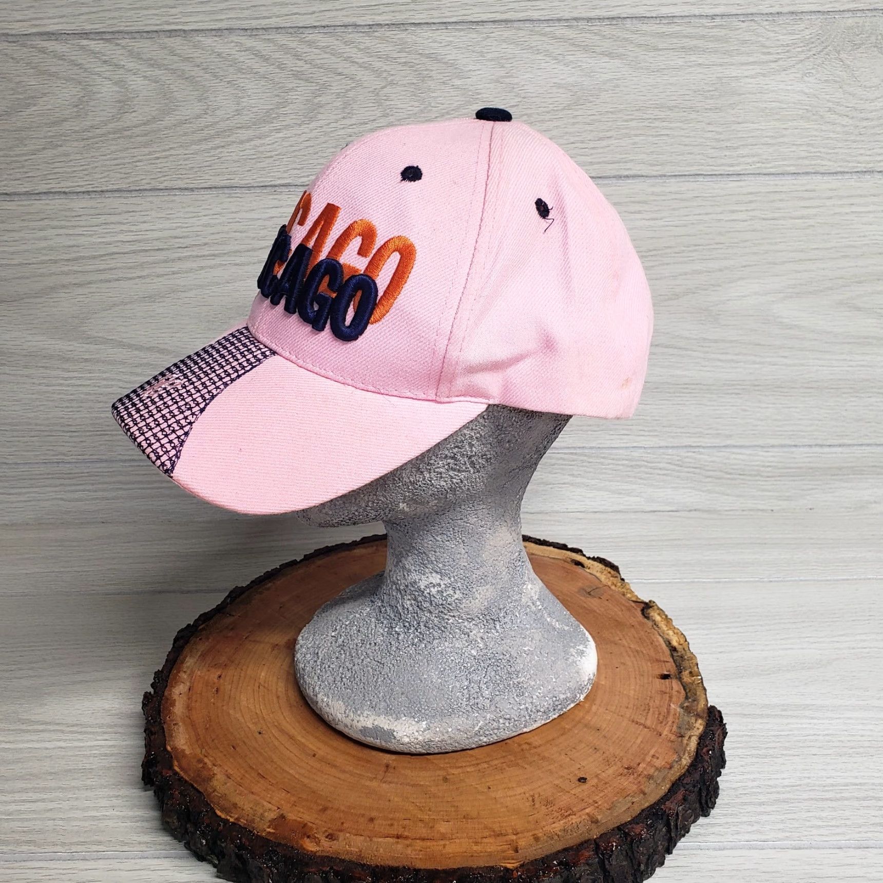 Pinko Chicago Hat Baseball Adult One Size Pink Adjustable Embroidered Cap Men Size ONE SIZE - 2 Thumbnail