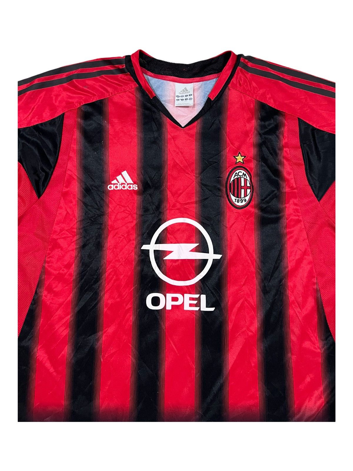 Adidas × Vintage Vintage 2004/05 AC Milan Adidas Opel Home Jersey Size US L / EU 52-54 / 3 - 3 Thumbnail