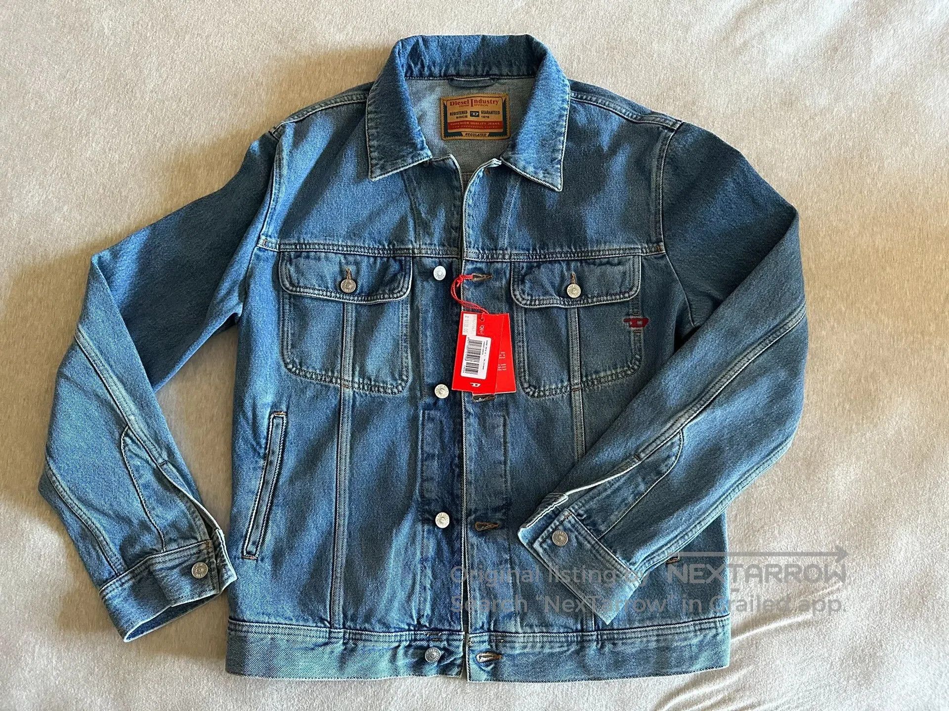 Diesel New Denim Jacket with Tags.