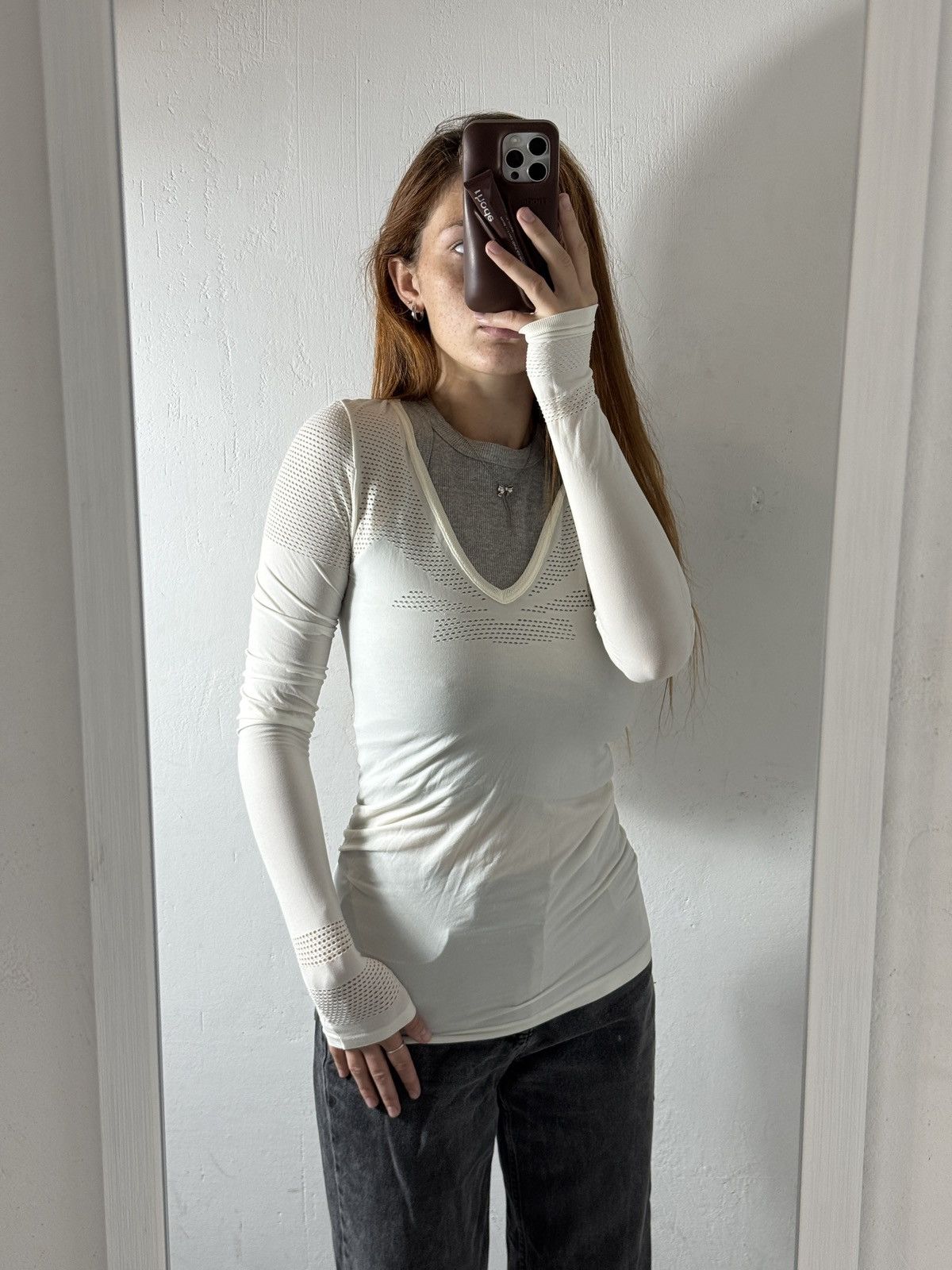 Marithe + Francois Girbaud VINTAGE MARITHE FRANCOIS GIRBAUD THERMO 2000s LONG SLEEVE Size XS / US 0-2 / IT 36-38 - 3 Thumbnail