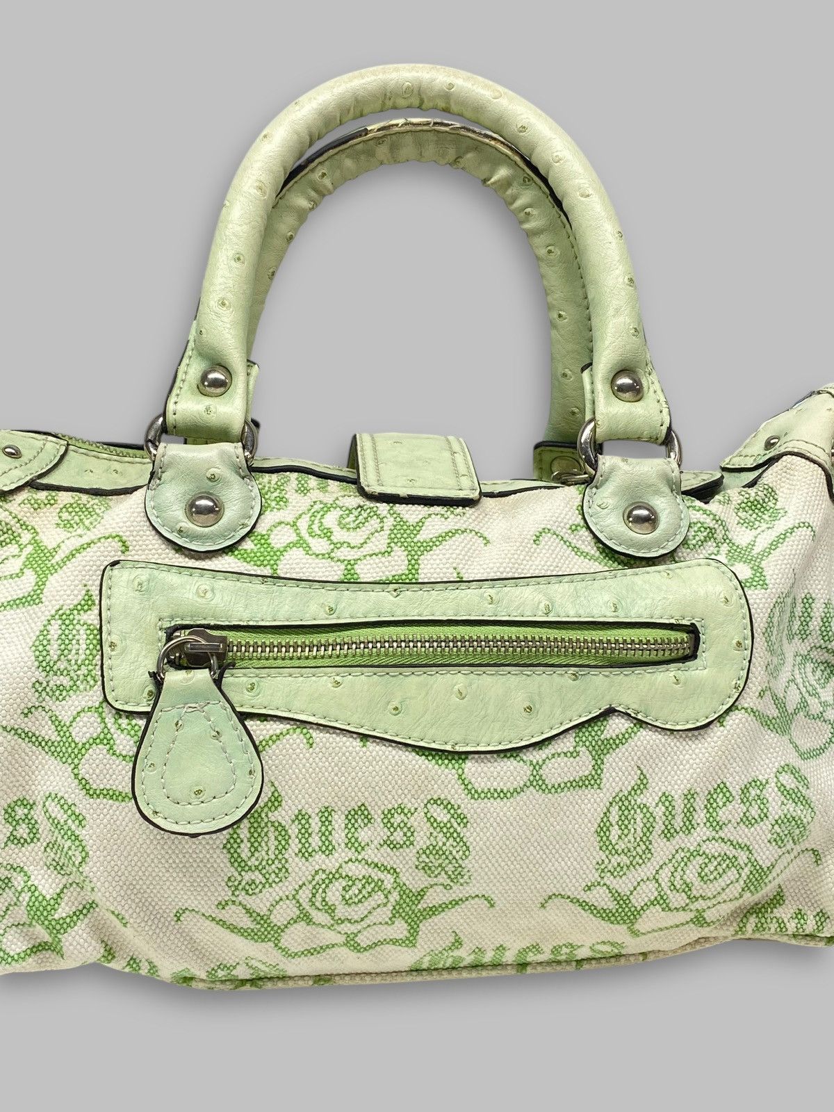 Guess 🔥 GUESS ROSE LOGO BAG Y2K GLAM GRUNGE PARIS HILTON ERA VIBES Size ONE SIZE - 11 Thumbnail
