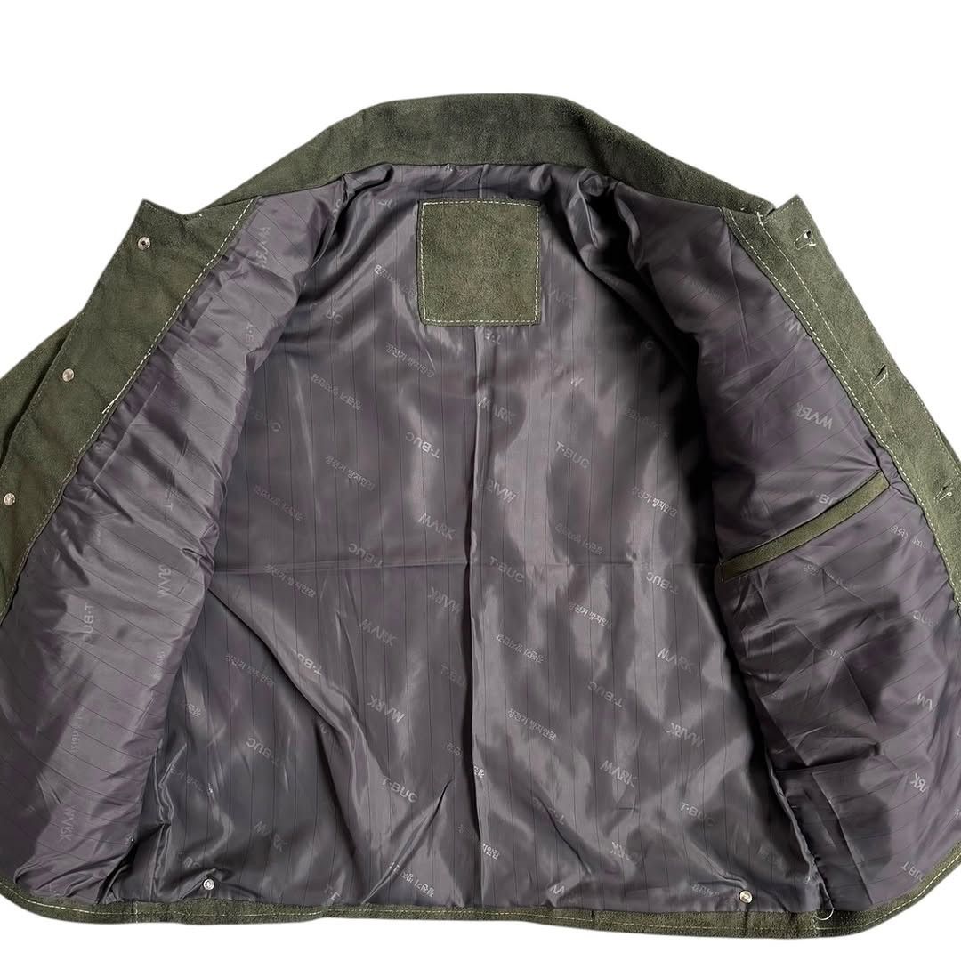 Designer × Genuine Leather Trucker Leather Jacket Size US M / EU 48-50 / 2 - 2 Thumbnail