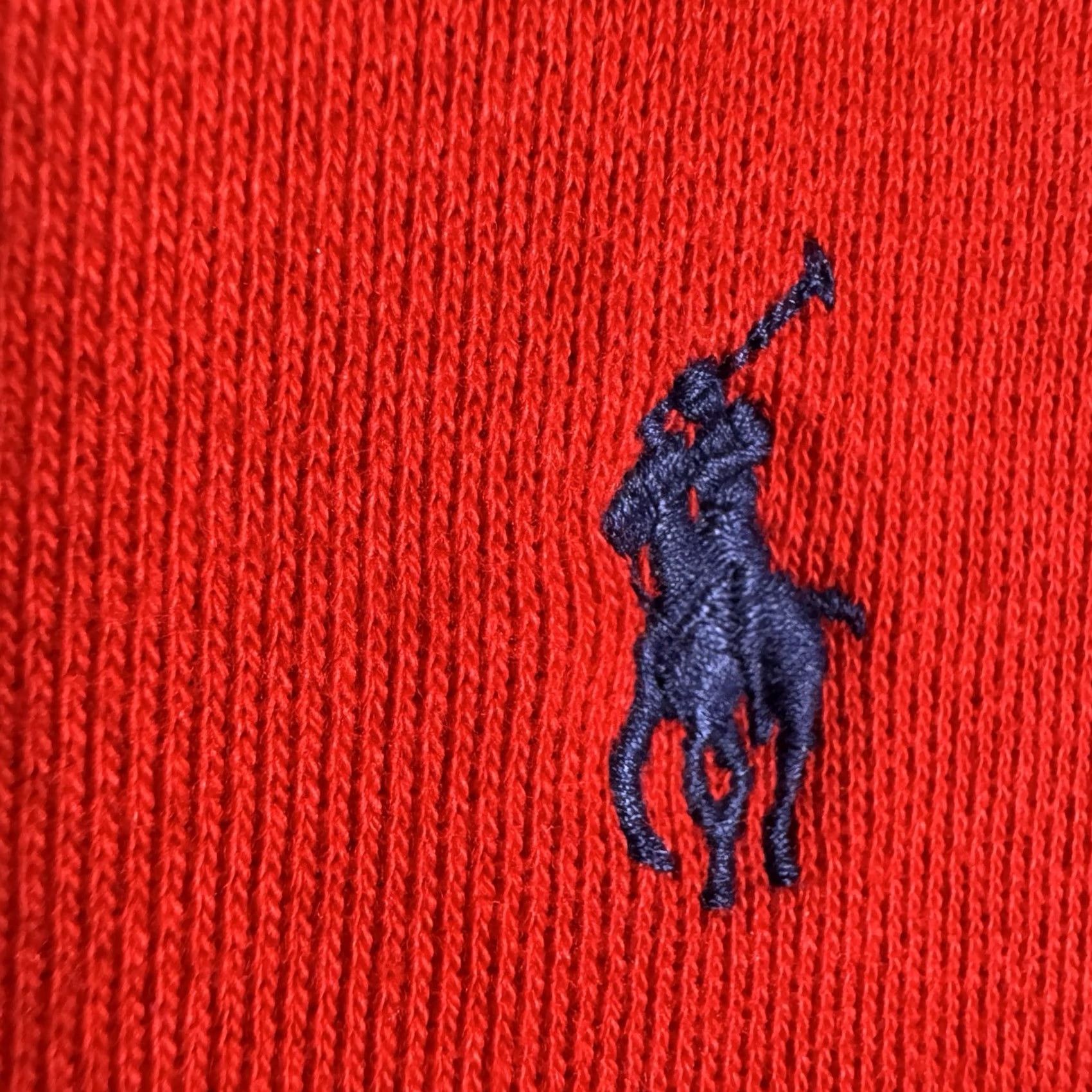 Polo Ralph Lauren Polo Ralph Lauren XXL Mens Sweatshirt Tech Pullover Red Knit Cotton Classic Cool Size US XXL / EU 58 / 5 - 5 Thumbnail