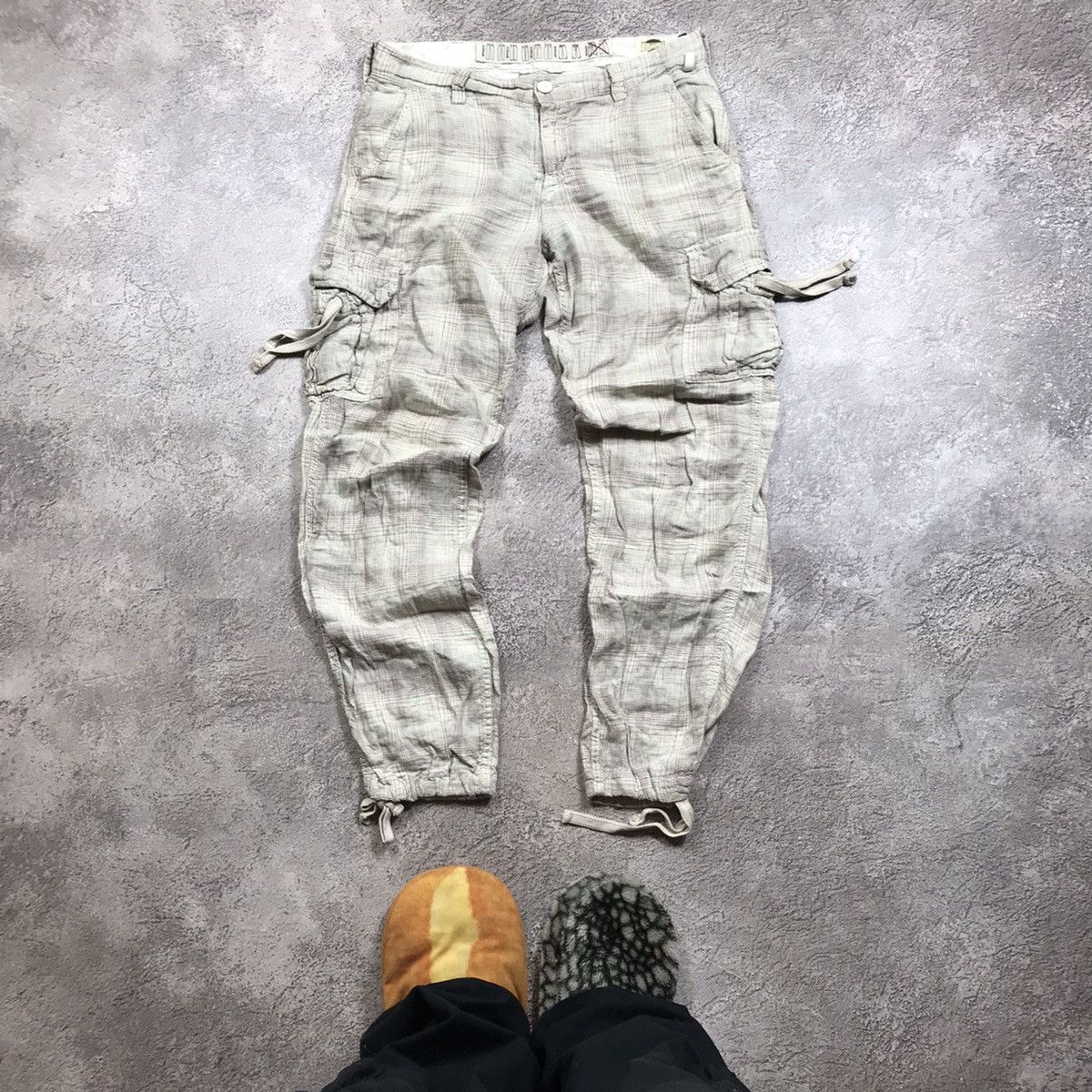 Vintage Vintage Y2K Baggy Cargo Pants Distressed Tactical Streetwear Size US 28 / EU 44 - 2 Thumbnail