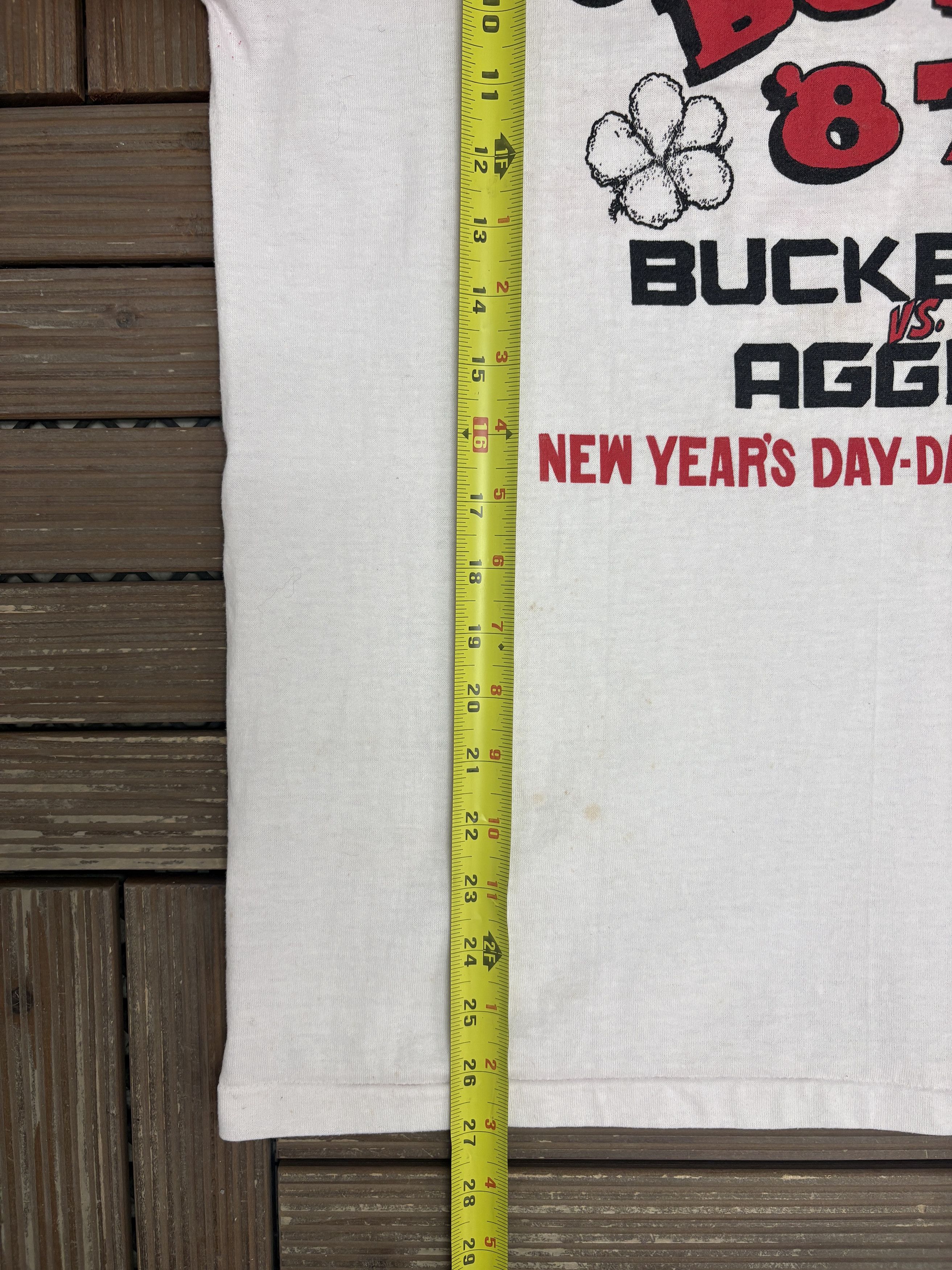 Vintage Ohio State vs. Texas A&M Cotton Bowl '87 Vintage Tee Size US L / EU 52-54 / 3 - 9 Thumbnail