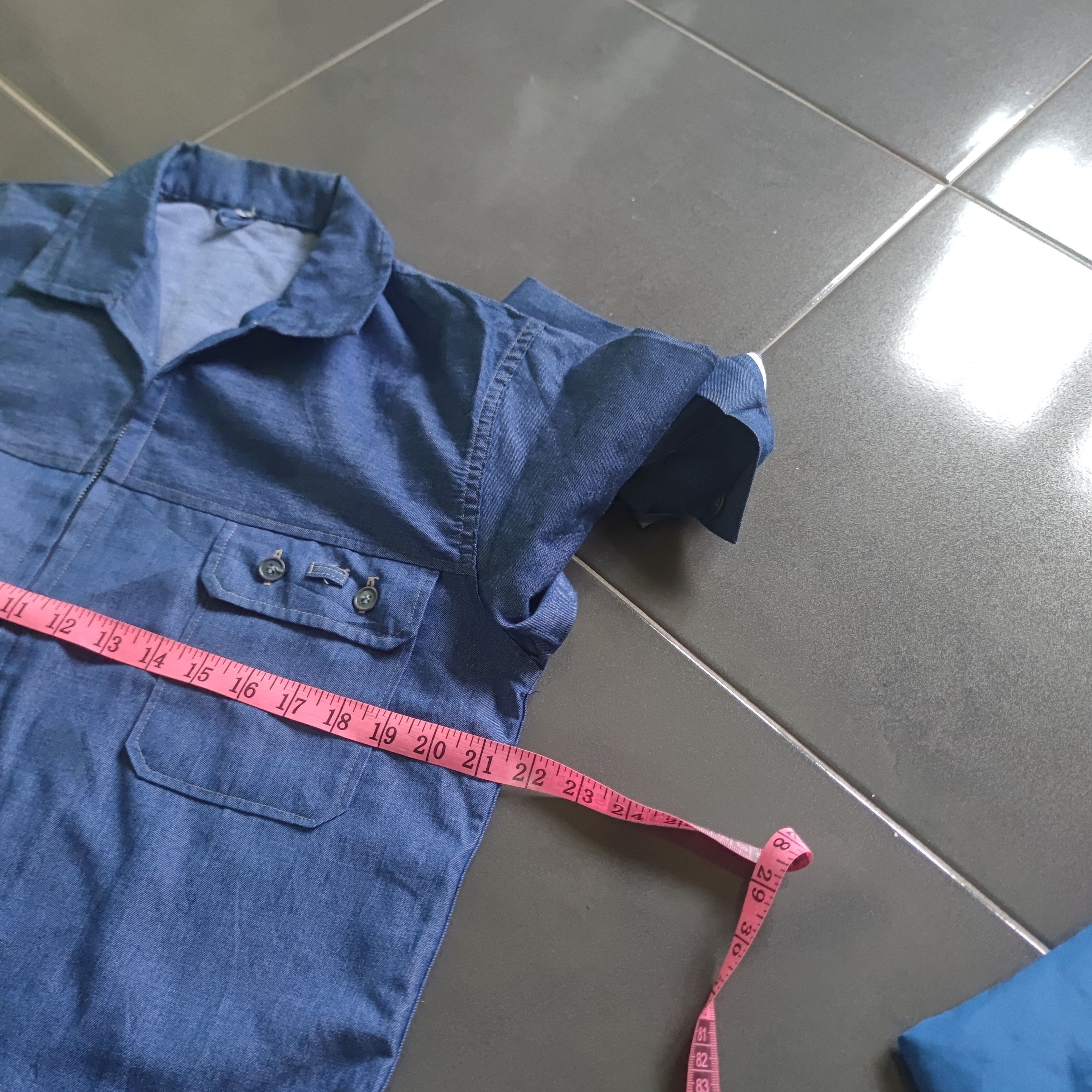 Vintage SUPER RARE VINTAGE CHAMBRAY SELVEDGE WORKER JACKET Size US M / EU 48-50 / 2 - 11 Thumbnail