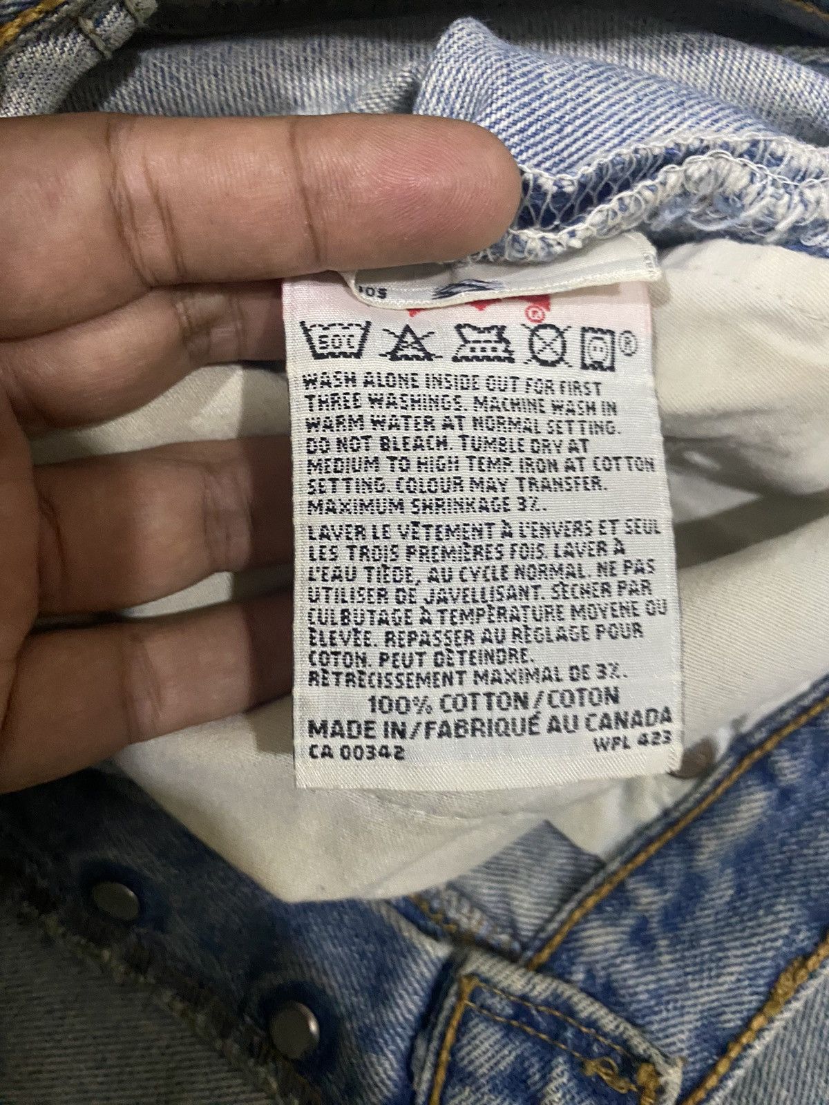 Levi's Vintage Levis 501 Distressed Customade Denim Jeans Size US 32 / EU 48 - 10 Thumbnail