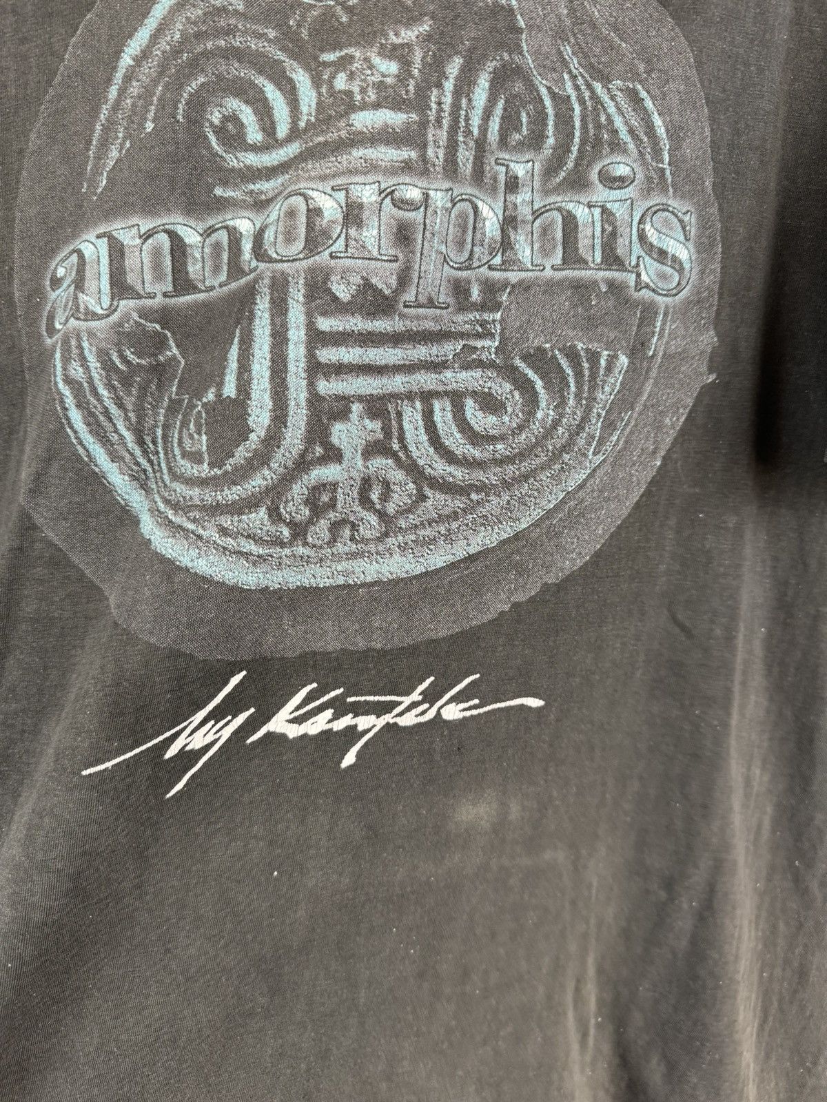 Band Tees Vintage Rare Amorphis My Kantele Big Logo Band Tee Size US L / EU 52-54 / 3 - 4 Thumbnail