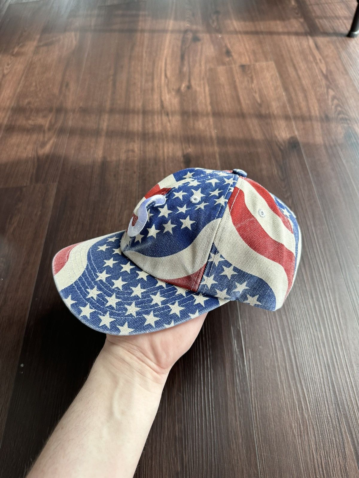 Supreme Supreme Pigment Coated S Logo American Flag 6 Panel Hat Size ONE SIZE - 2 Thumbnail