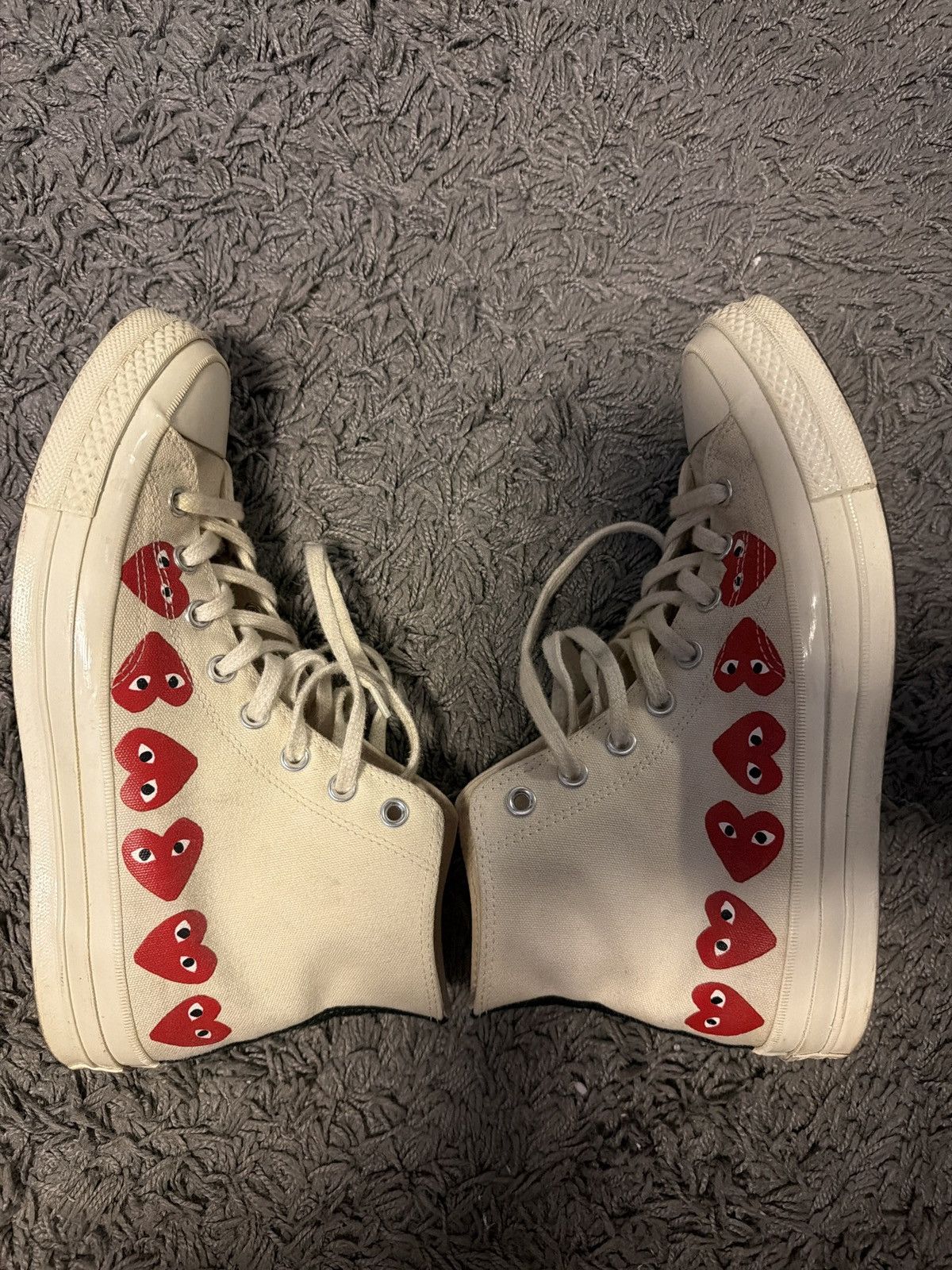 Comme des Garcons PLAY × Converse CDG Converse Chuck Taylor All Star 70 Hi Size US 9 / EU 42 - 1 Thumbnail