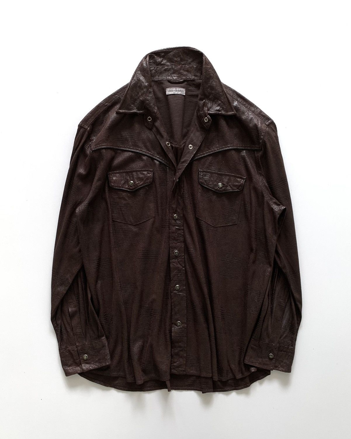 Midnight Rodeo Faux-Leather Shirt