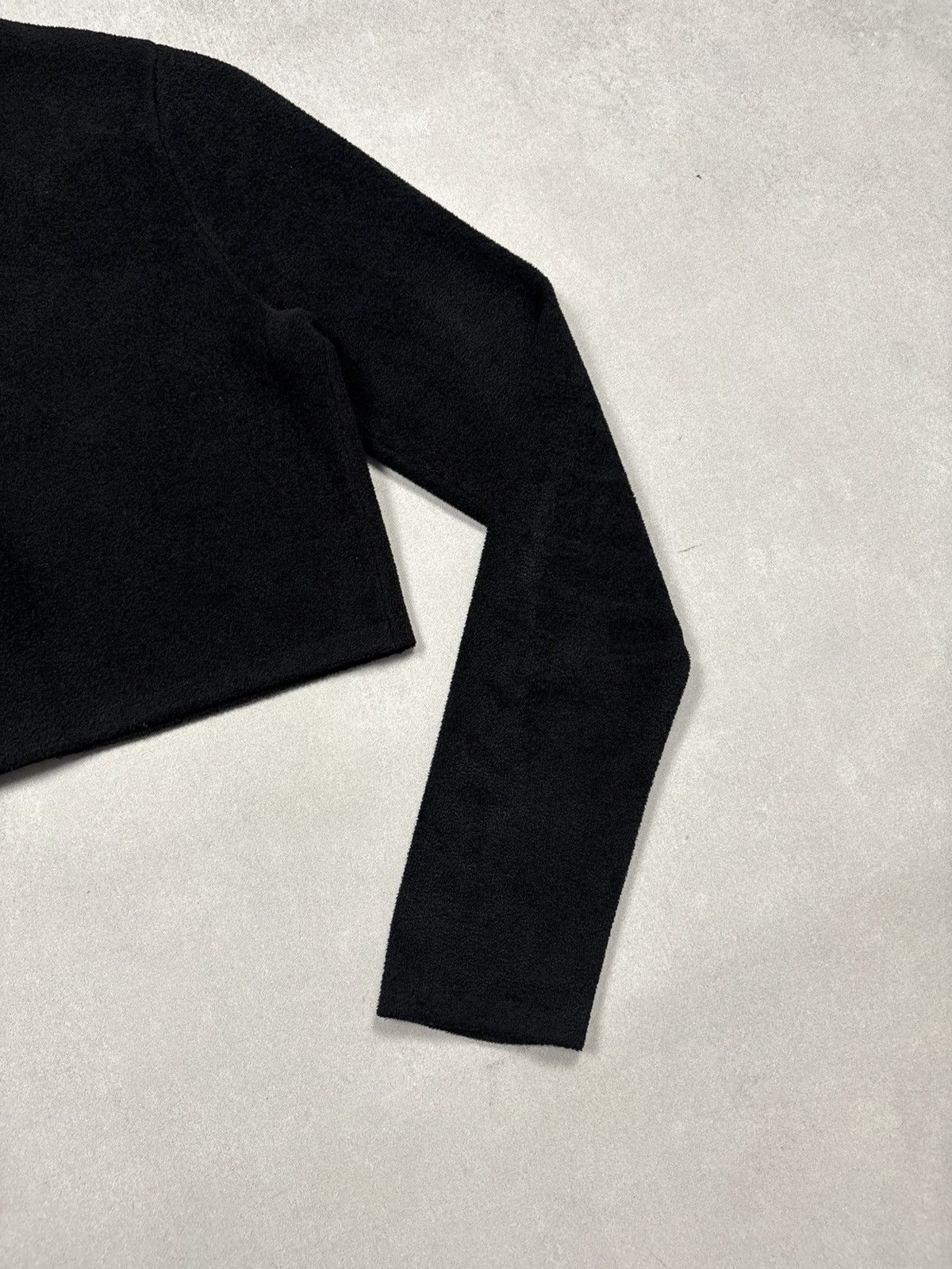 Sandro Sandro Paris Cropped Knit Cardigan Black Rare Gold Button S Size S / US 4 / IT 40 - 22 Thumbnail