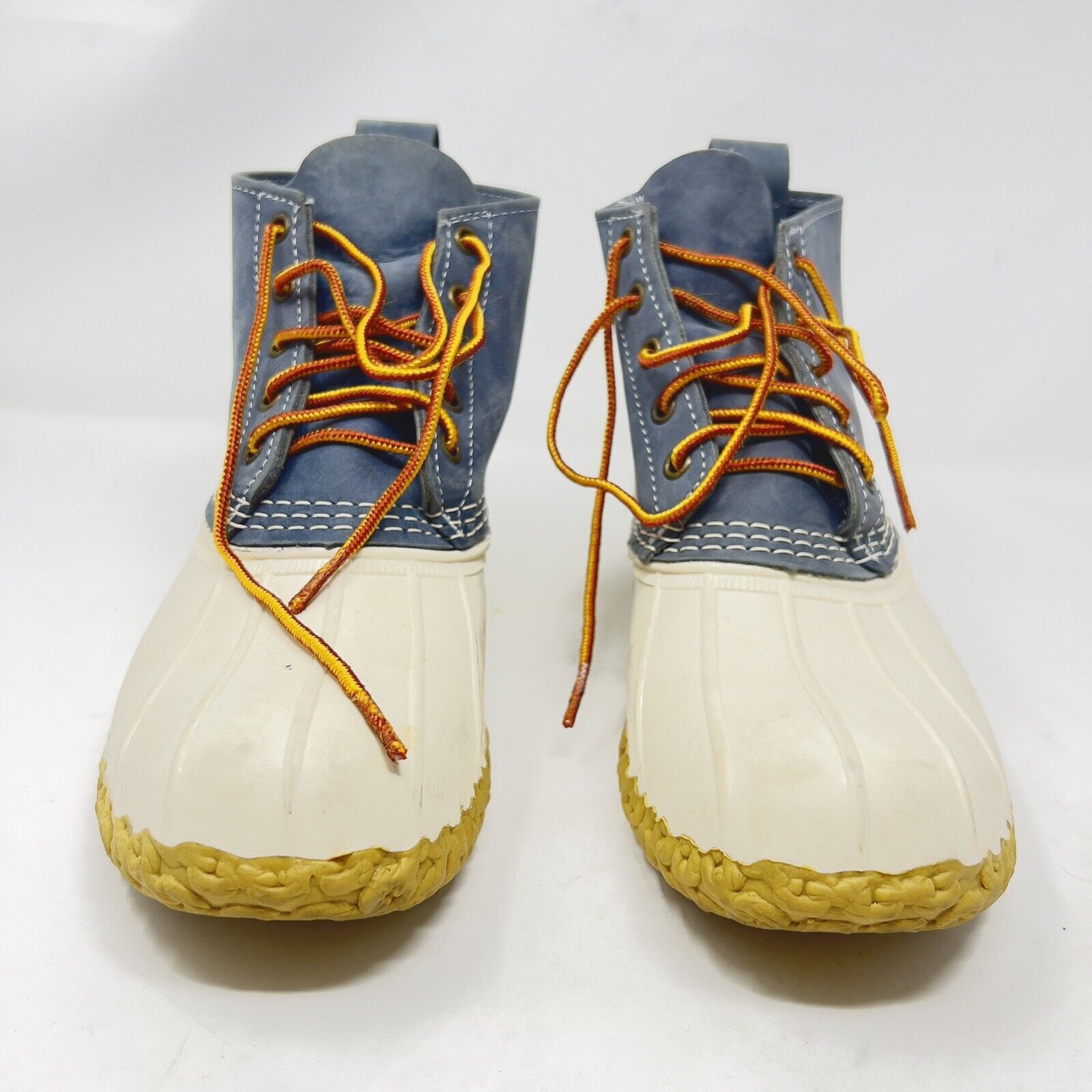 L.L. Bean LL Bean Boots 6” Suede Leather Duck White Blue Women's 10 M Size US 10 / IT 40 - 5 Thumbnail