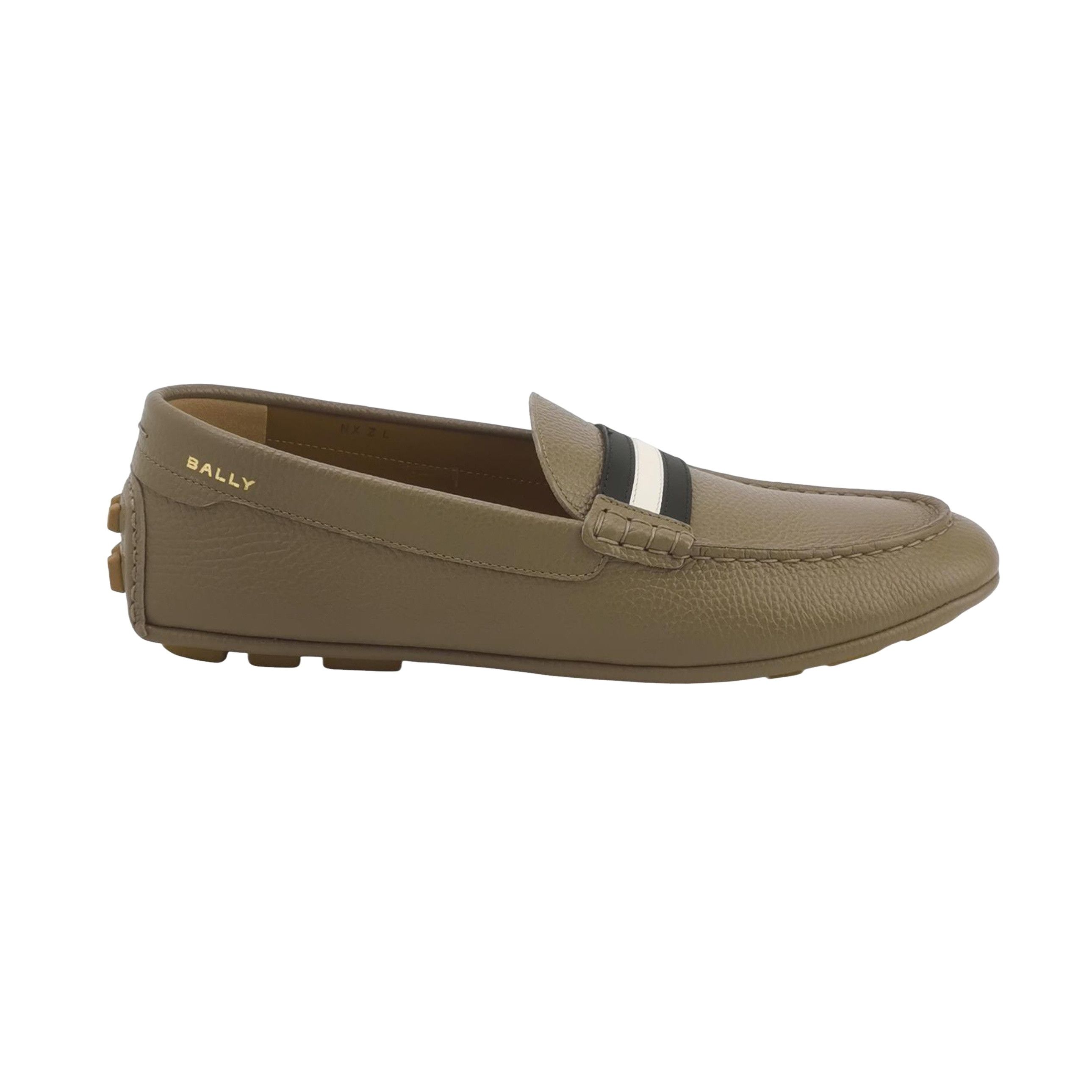 Bally Bally Striped Grained Leather Loafers EU 43 Size US 10 / EU 43 - 1 Thumbnail