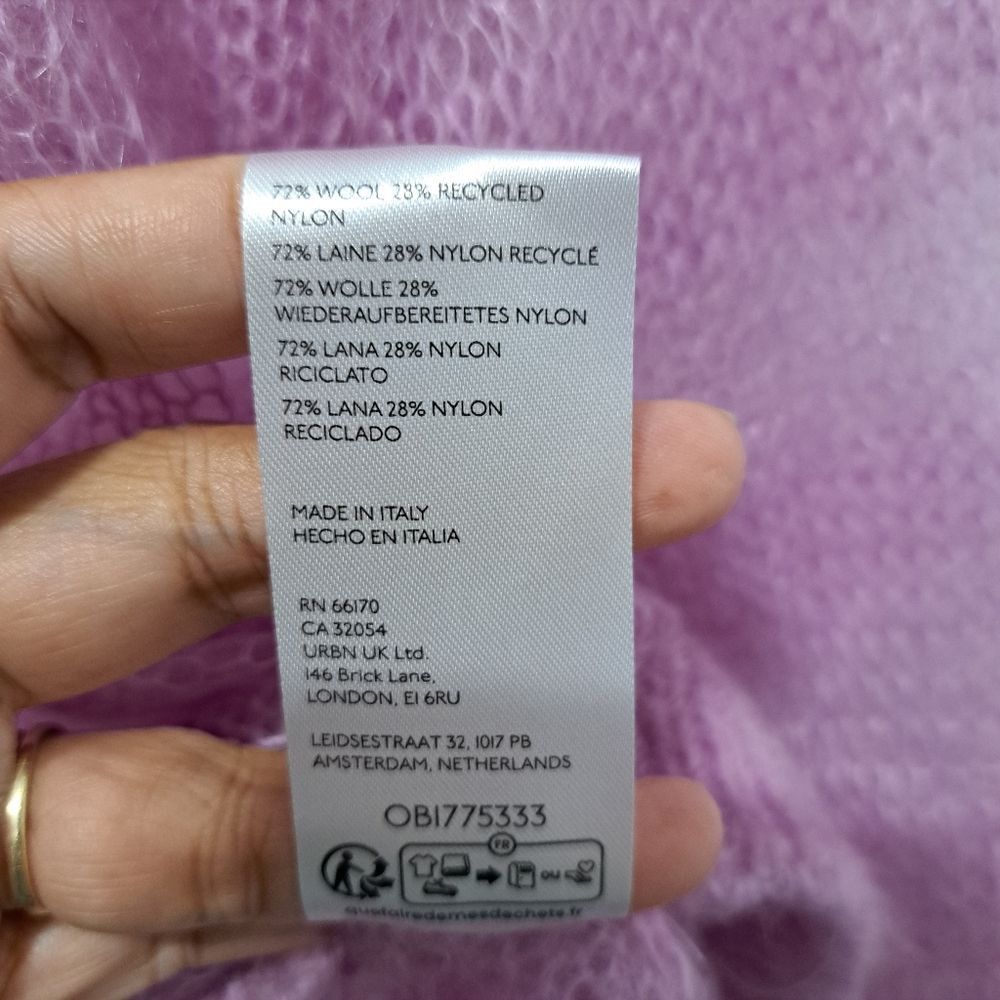 Anthropologie Anthropologie Maeve Wool Blend Sheer Lightweight Pullover Oversized Sweater XS Size XS / US 0-2 / IT 36-38 - 7 Thumbnail