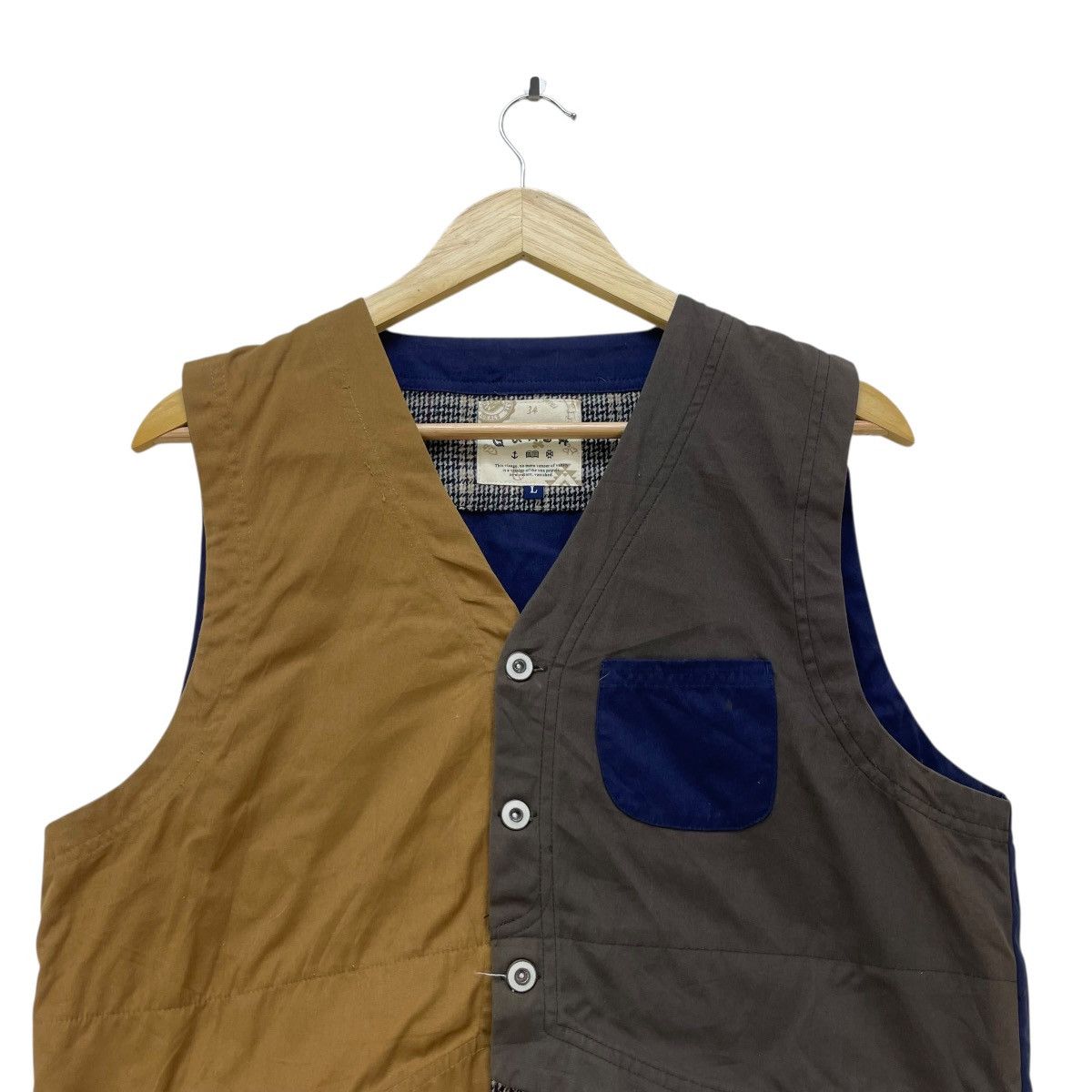 Blue Blue Japan 💥Japanese Brand Quash Colour Block Vest Jacket Size US M / EU 48-50 / 2 - 3 Thumbnail