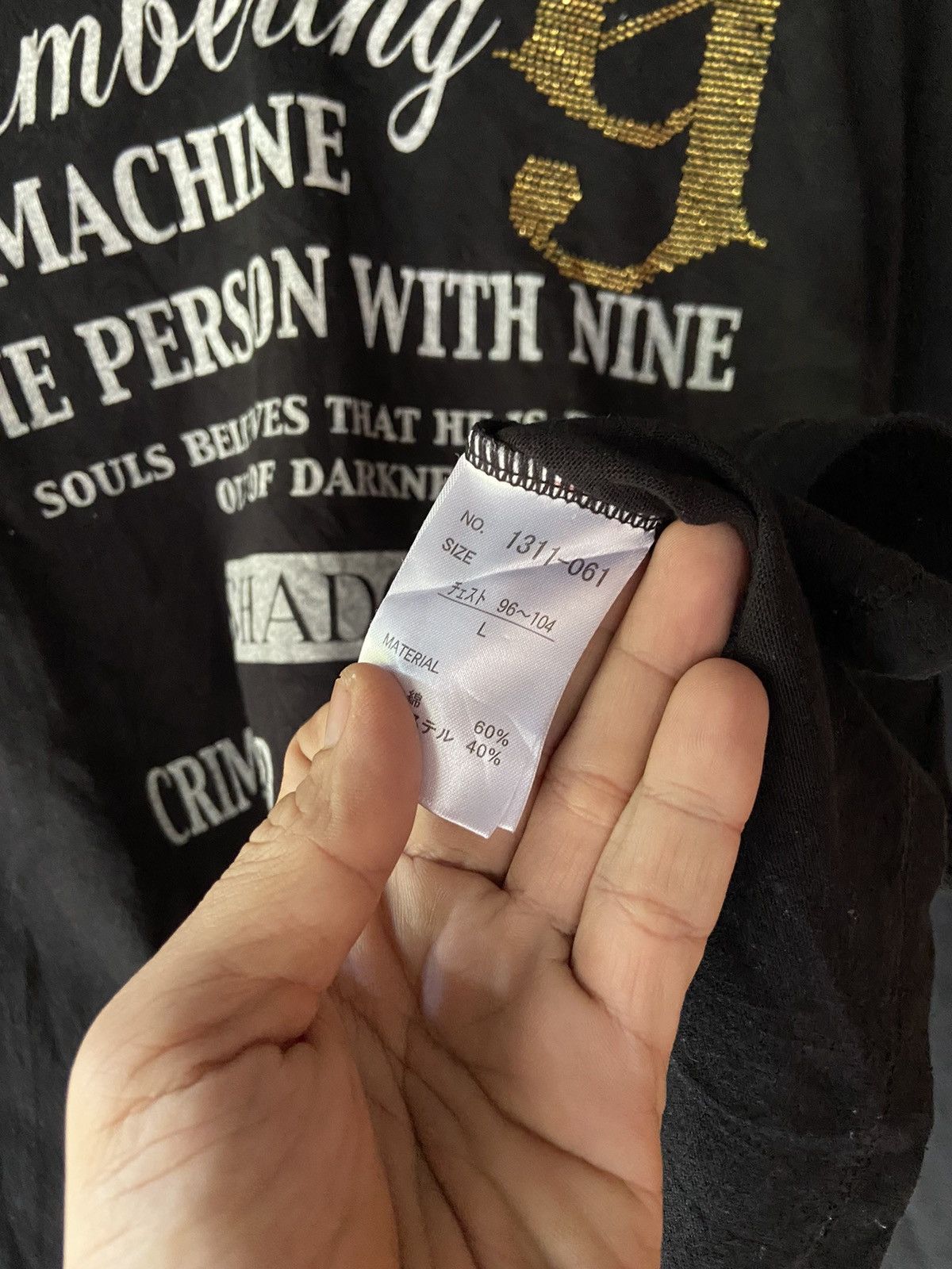 If Six Was Nine NUMBERING MACHINE THE PERSON WITH NINE LONG SLEEVE Size US M / EU 48-50 / 2 - 8 Thumbnail