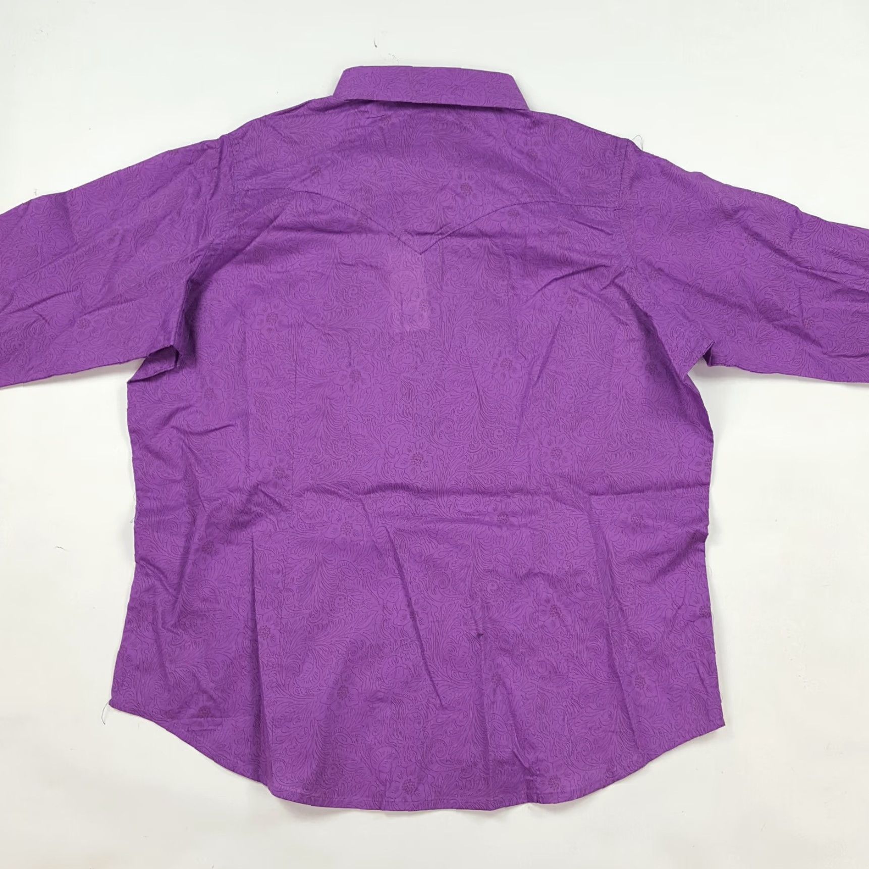Wrangler Wrangler Purple Pearl Snap Women's Size XL Western Button Up Collar Shirt Top Size XL / US 12-14 / IT 48-50 - 7 Thumbnail