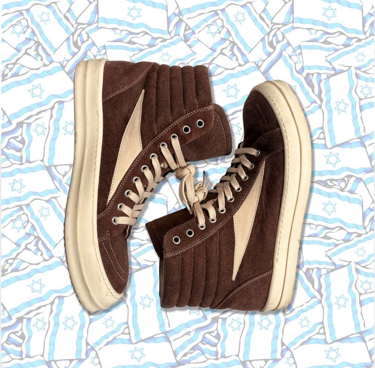 Rick Owens Rick Owens Brown Hi-Top Vans Size US 10 / EU 43 - 1 Thumbnail