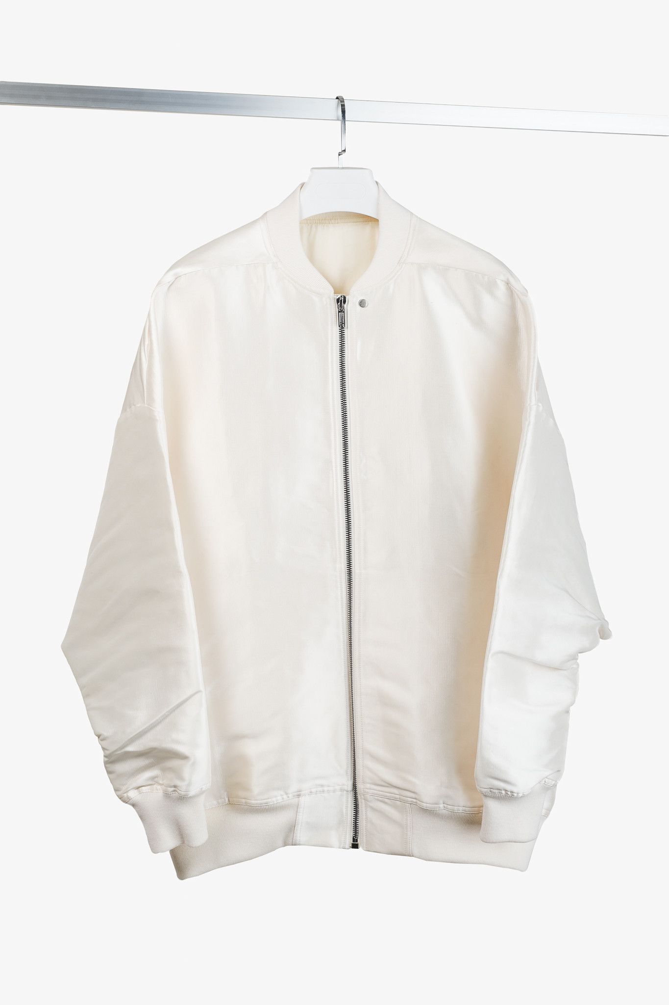 Rick Owens Rick Owens SS/23 Runway Peter Flight Natural Silk Bomber Size M / US 6-8 / IT 42-44 - 1 Thumbnail