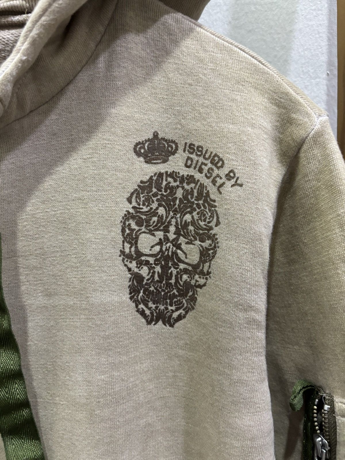 Diesel Diesel Skull Pocket Sleeve Hoodie Size US L / EU 52-54 / 3 - 2 Thumbnail