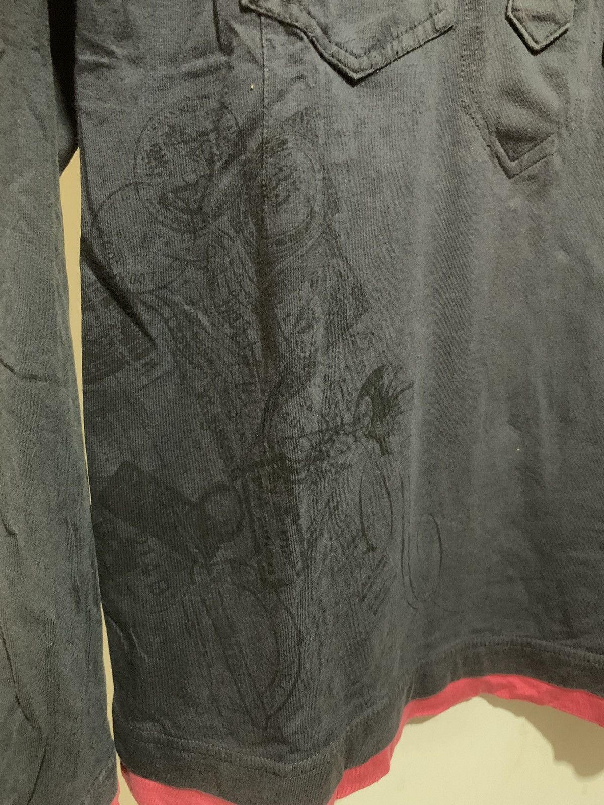 Raf Simons Japanese Double Layer Buckaroo Poem Longsleeve Shirt Tee Size US L / EU 52-54 / 3 - 7 Thumbnail