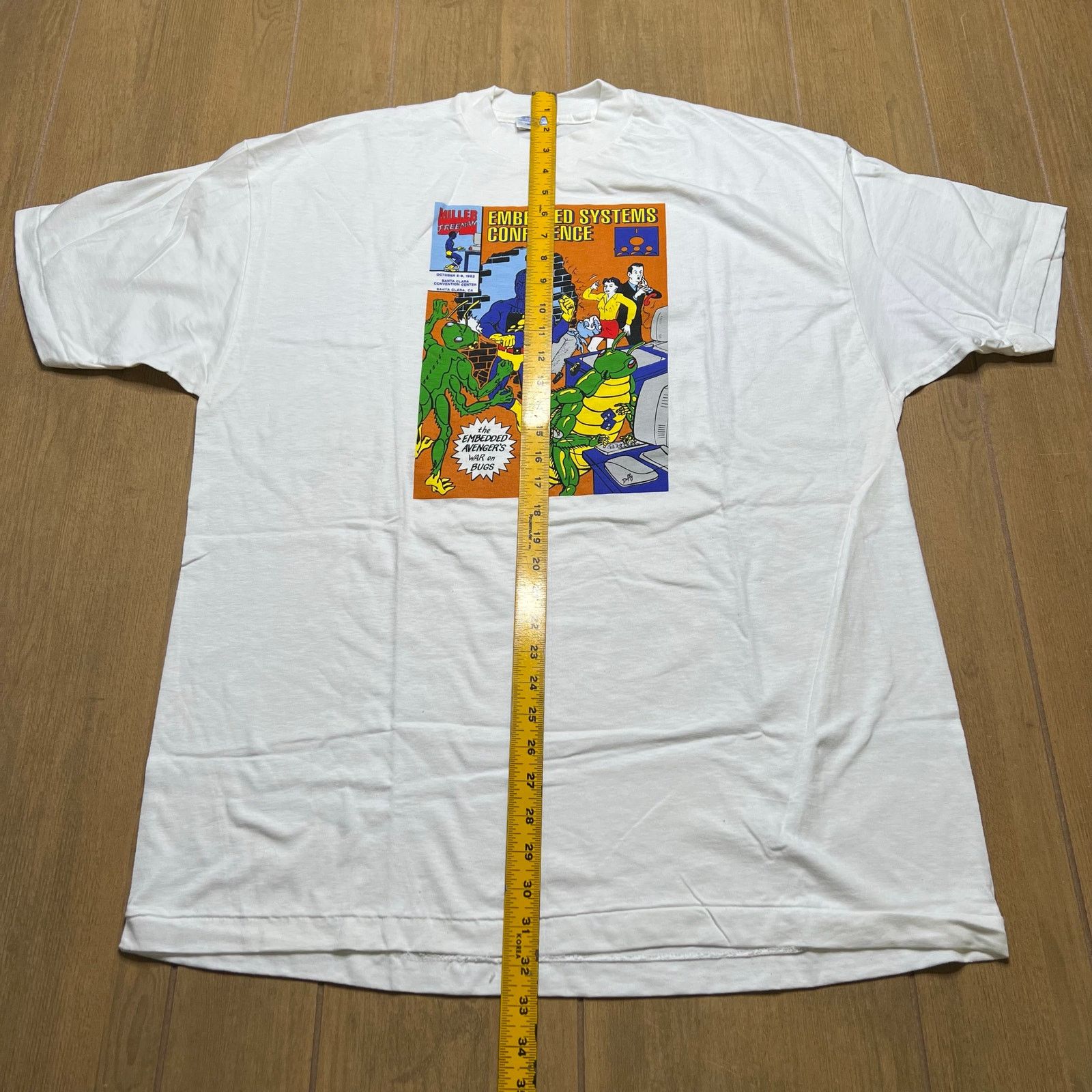 Hanes Vintage 90s Embedded Systems Conference T Shirt XL USA Tech Size US XL / EU 56 / 4 - 5 Thumbnail