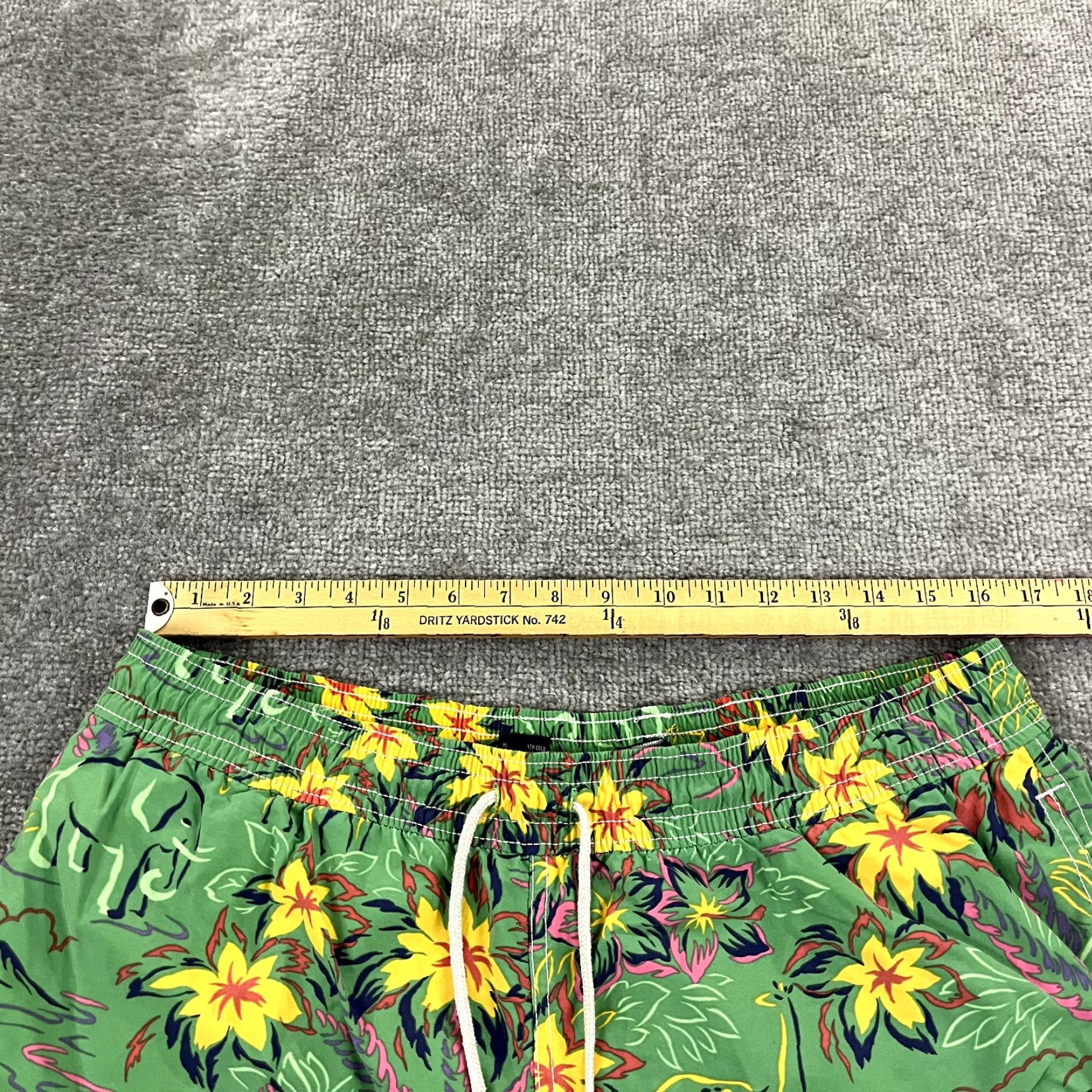 Polo Ralph Lauren Polo Ralph Lauren Swim Trunks Mens XL x 4.5" Green Floral Animals Lined Preppy Size US XL / EU 56 / 4 - 4 Thumbnail