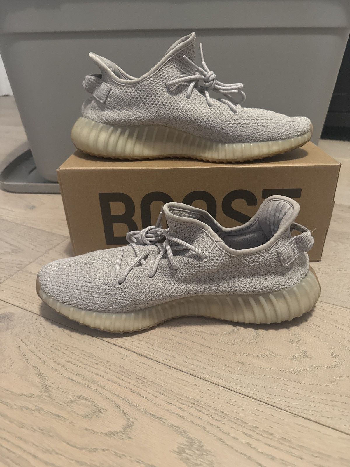 Adidas YEEZY BOOST 350 V2 F99710 SESAME Size US 13 / EU 46 - 2 Thumbnail