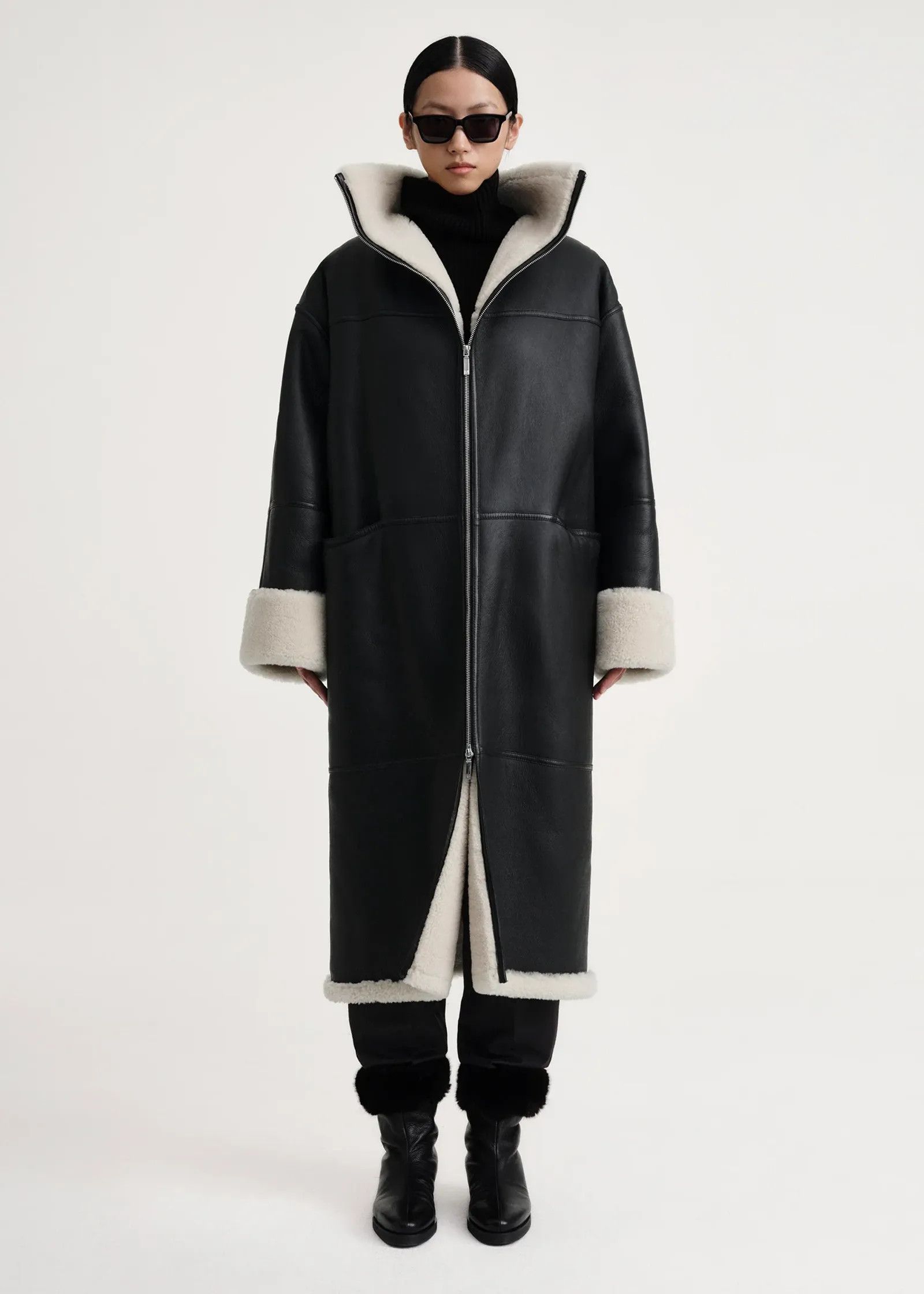 Toteme Toteme Signature shearling coat Coat Size XXS / US 00 / IT 34 - 1 Thumbnail