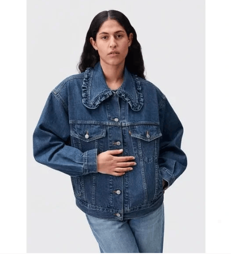 Ganni × Levi's Ganni x Levi’s | NWT Collared Trucker Denim Jacket Size 3XL / US 20-22 - 1 Thumbnail