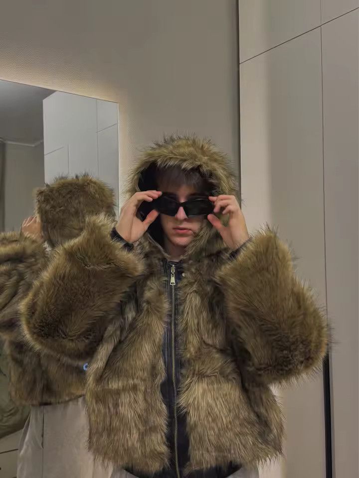 Japanese Brand Padded Jackets PU Leather Reversible Faux Fur Size US M / EU 48-50 / 2 - 5 Thumbnail