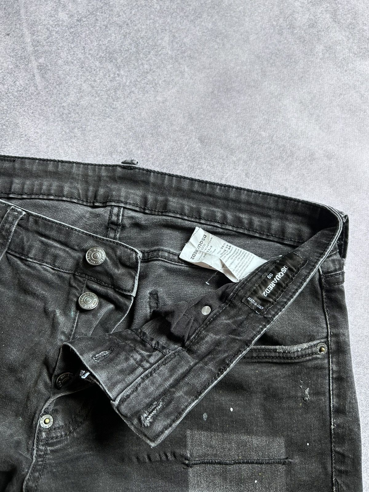 Dsquared2 Dsquared2 Twins Brother black distressed denim pants Size US 31 - 5 Thumbnail