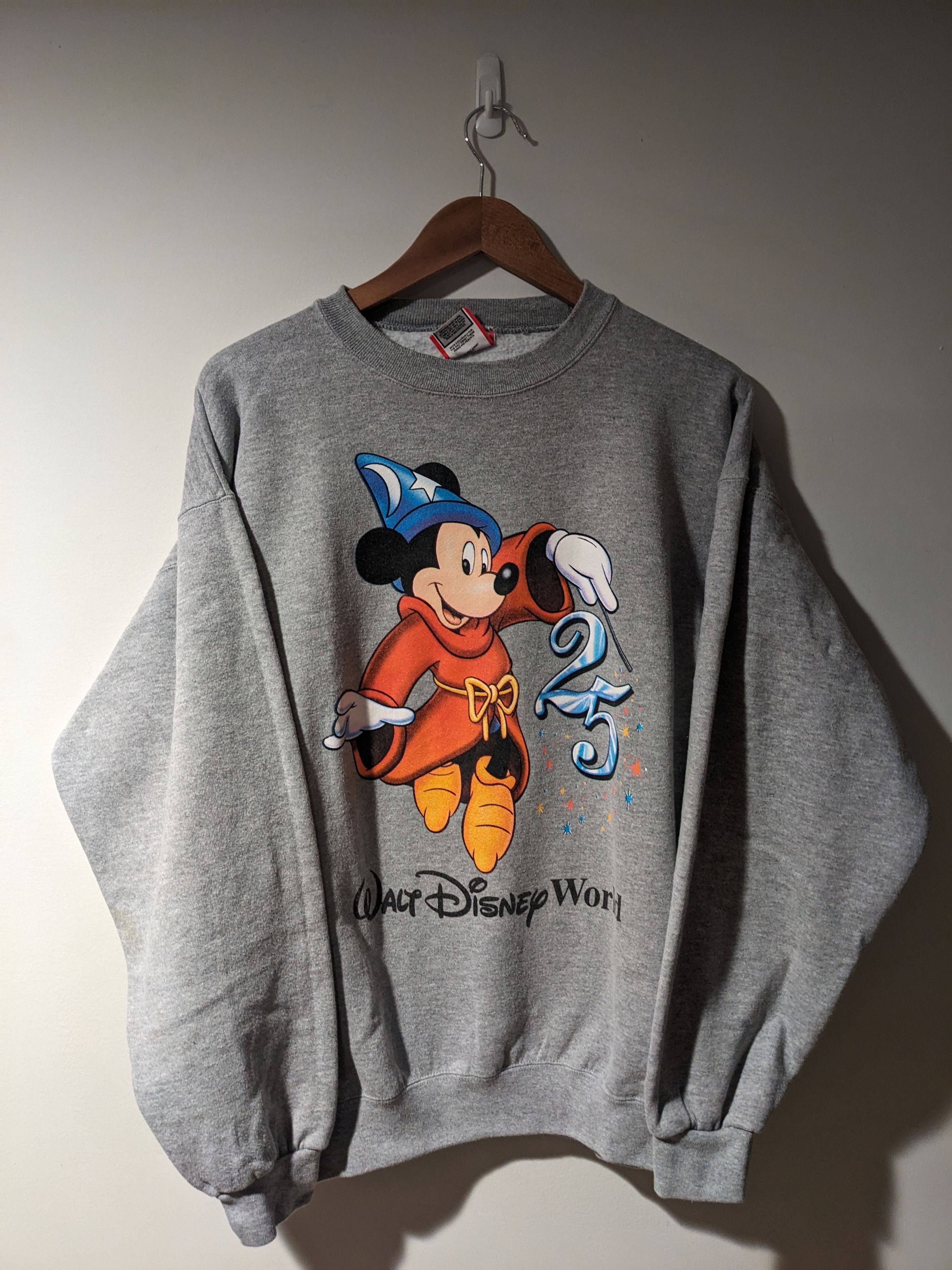 Disney × Vintage Vintage 90s Walt Disney World Magic Mickey Mouse Sweatshirt Size US XL / EU 56 / 4 - 1 Thumbnail